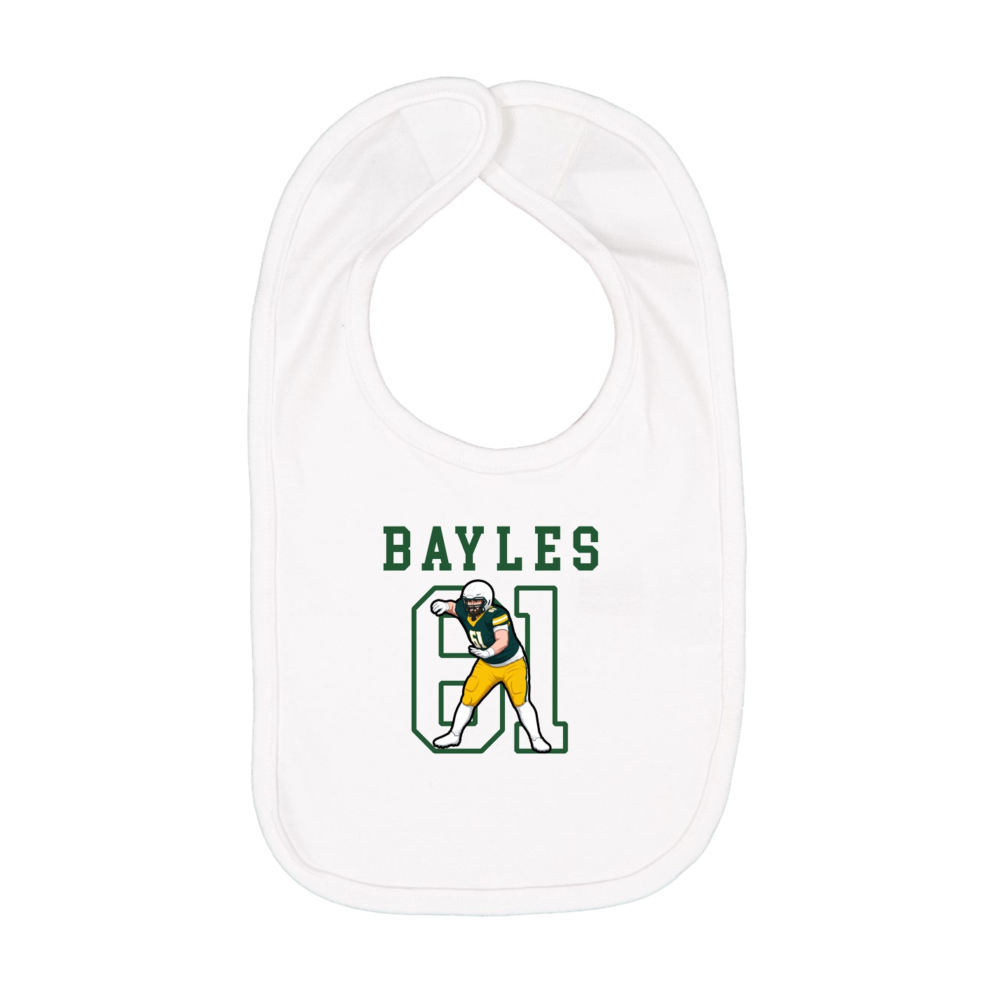 Infant Bib — Shirsey in White