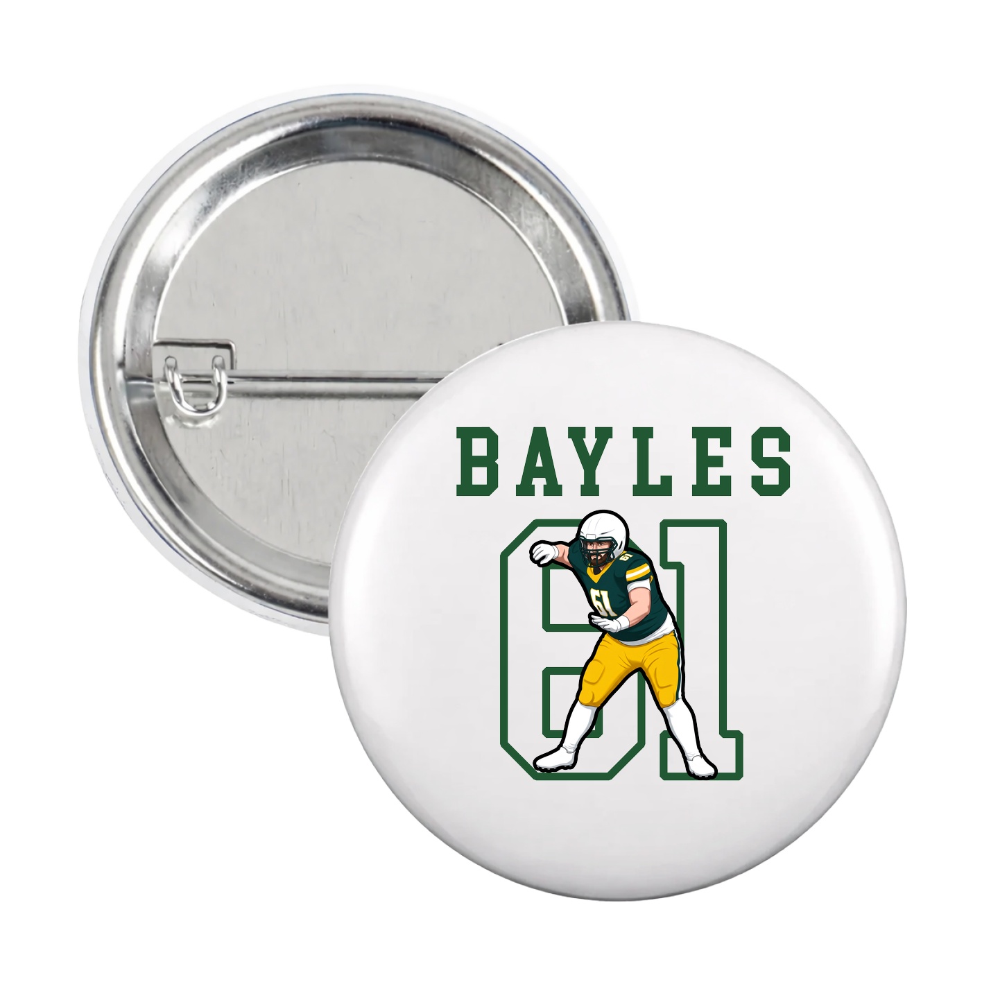 Game Day Button — Shirsey in White