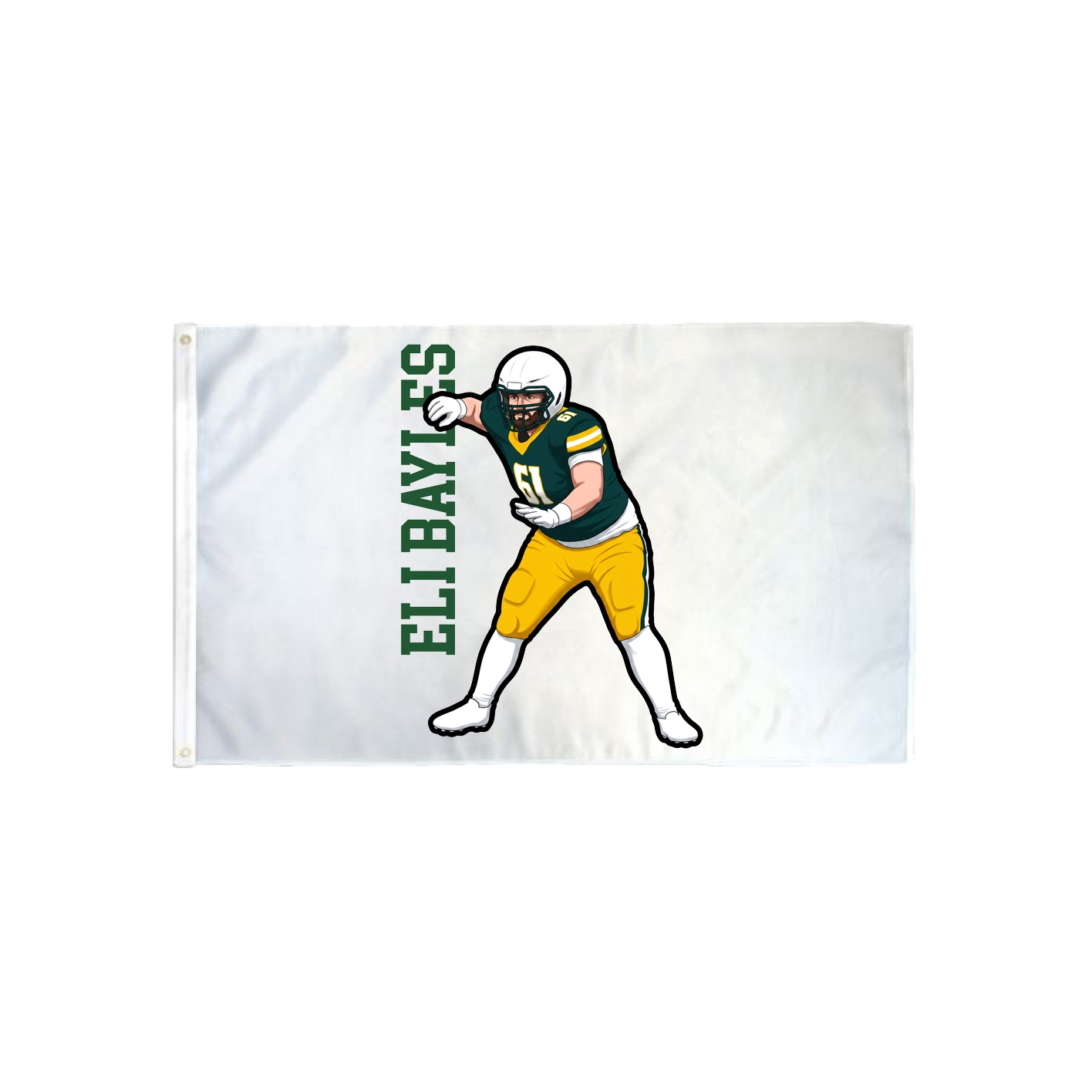 3x5 Flag — Name Vertical in Classic