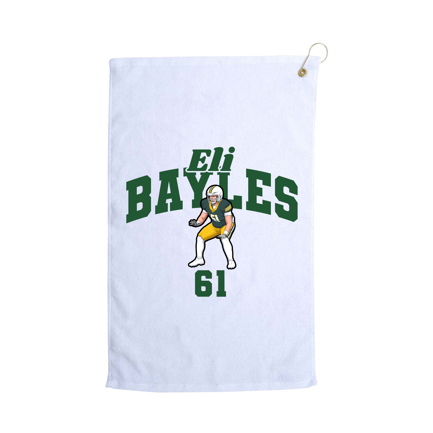 Golf Towel — Signature Arch in White