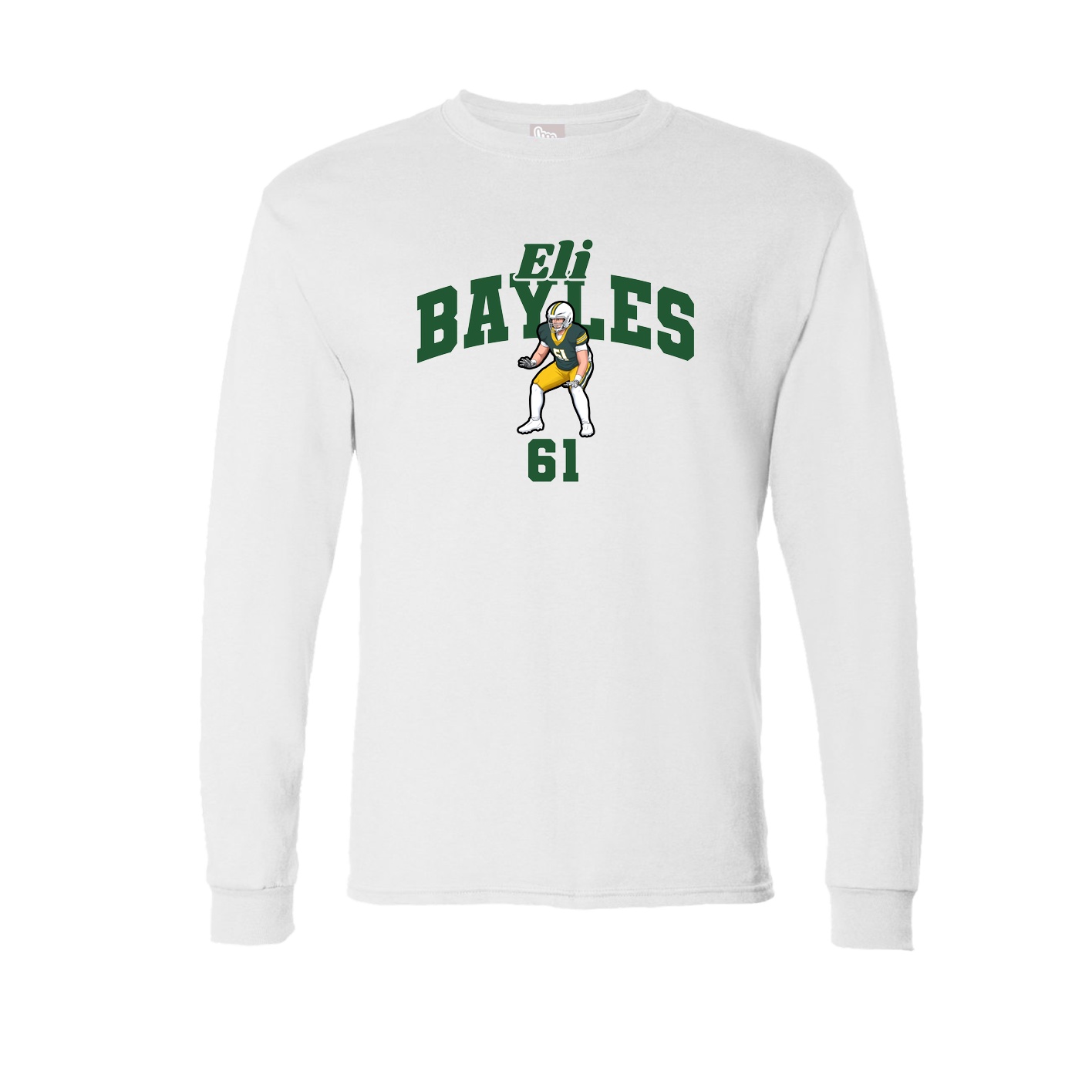 Long Sleeve Tee — Signature Arch in White