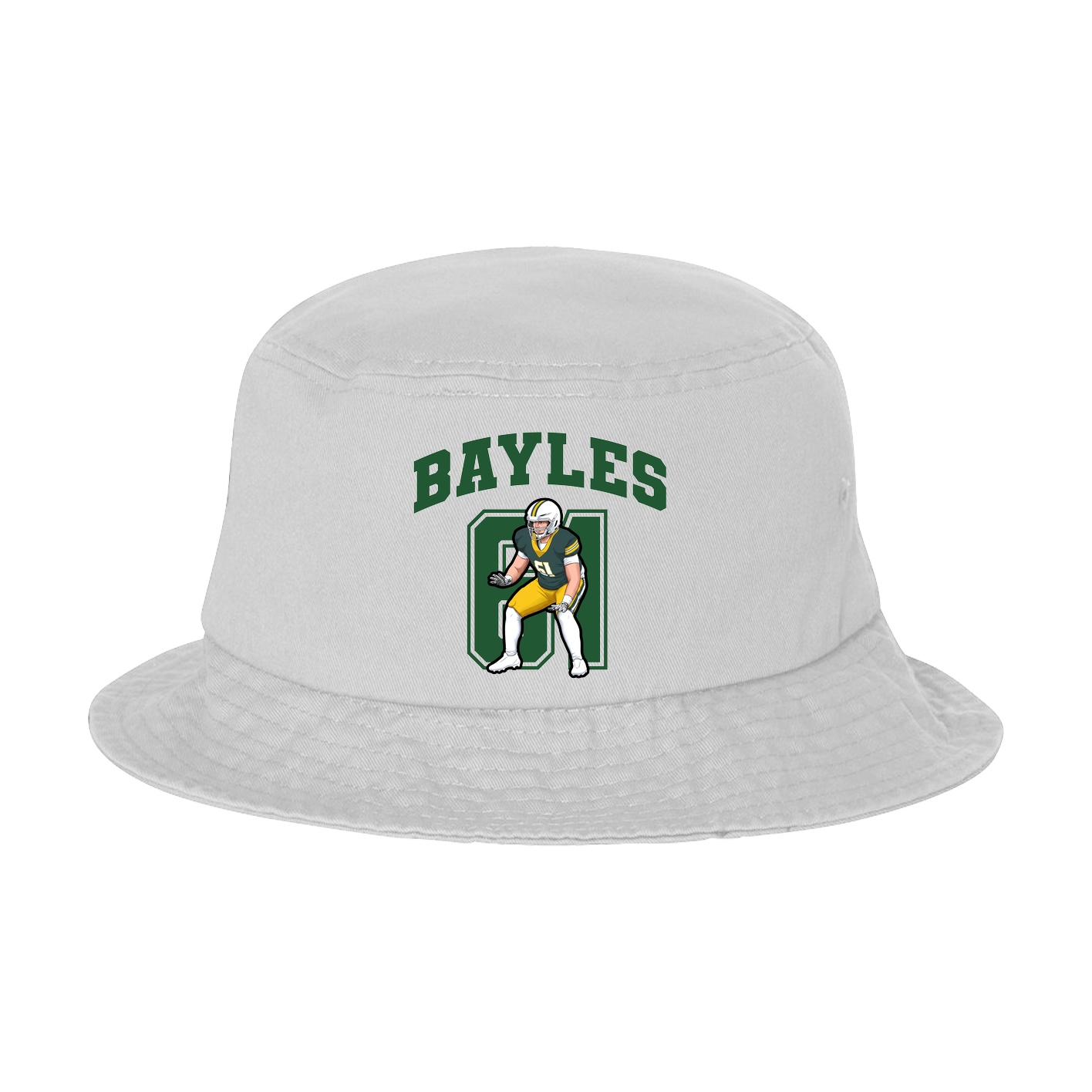 Bucket Cap — Number in White