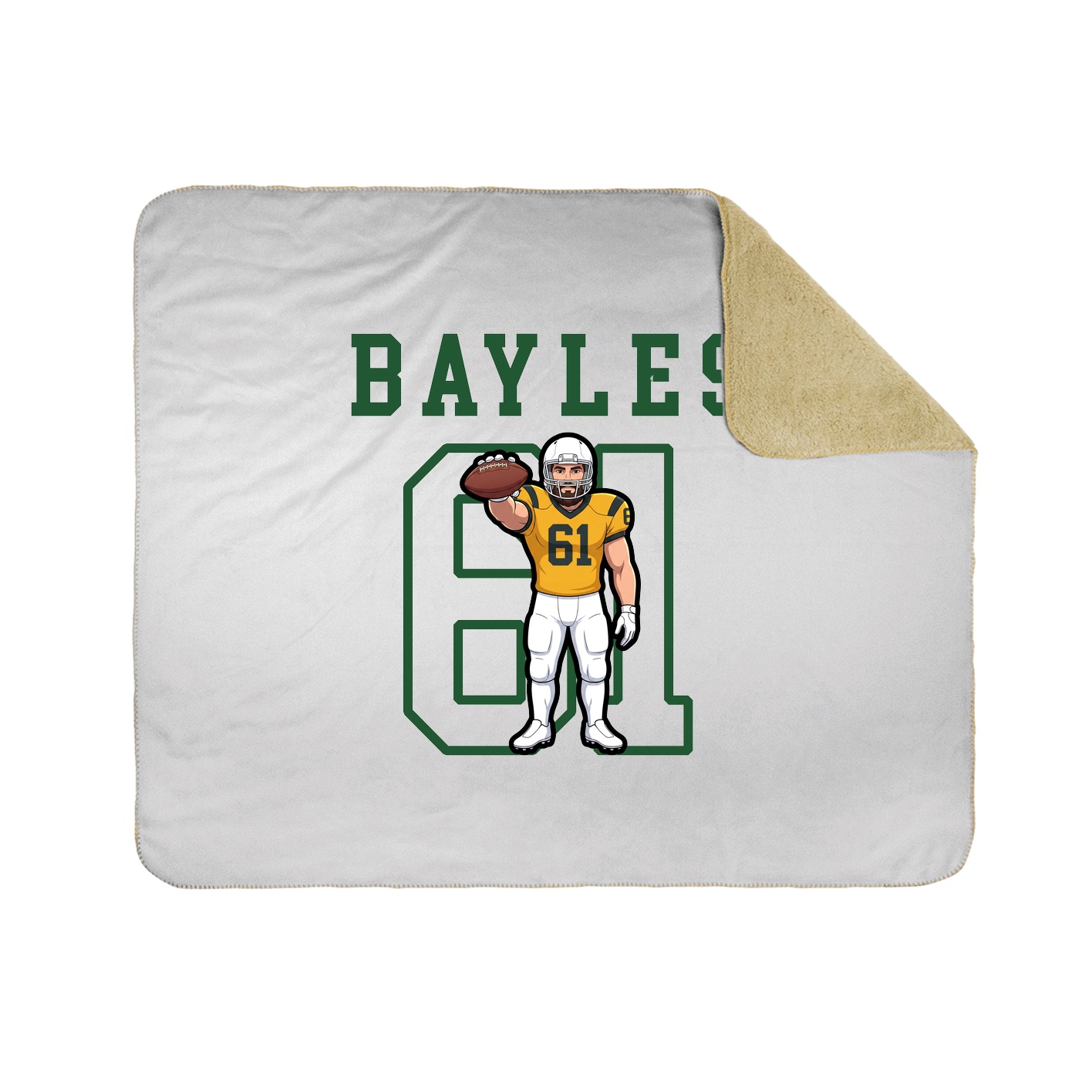 Throw Blanket — Shirsey in White