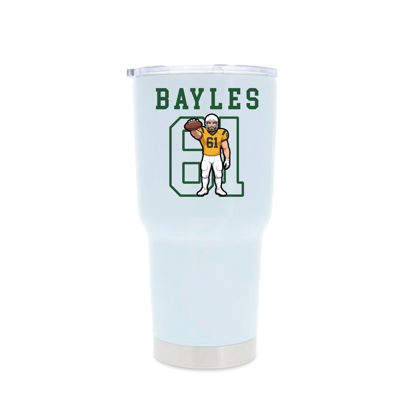 30oz Stainless Steel Tumbler — Shirsey in White
