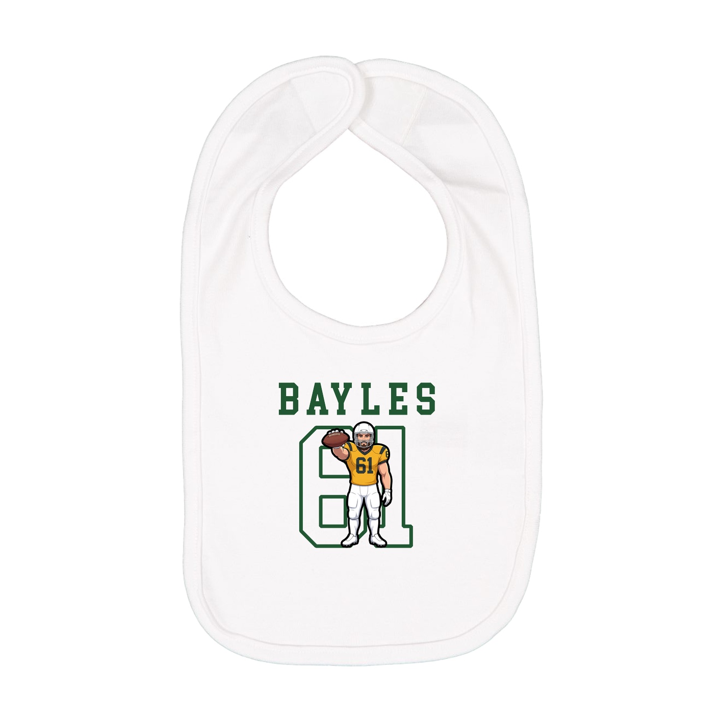 Infant Bib — Shirsey in White