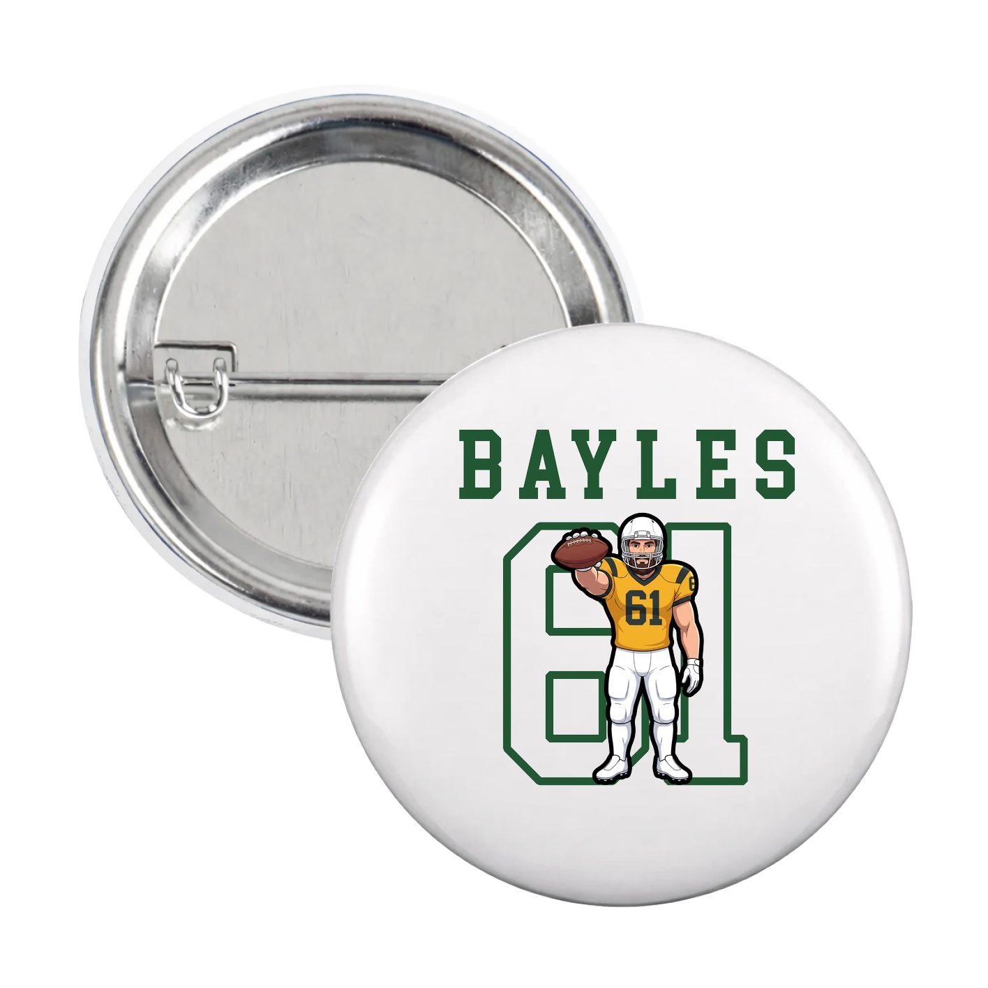 Game Day Button — Shirsey in White