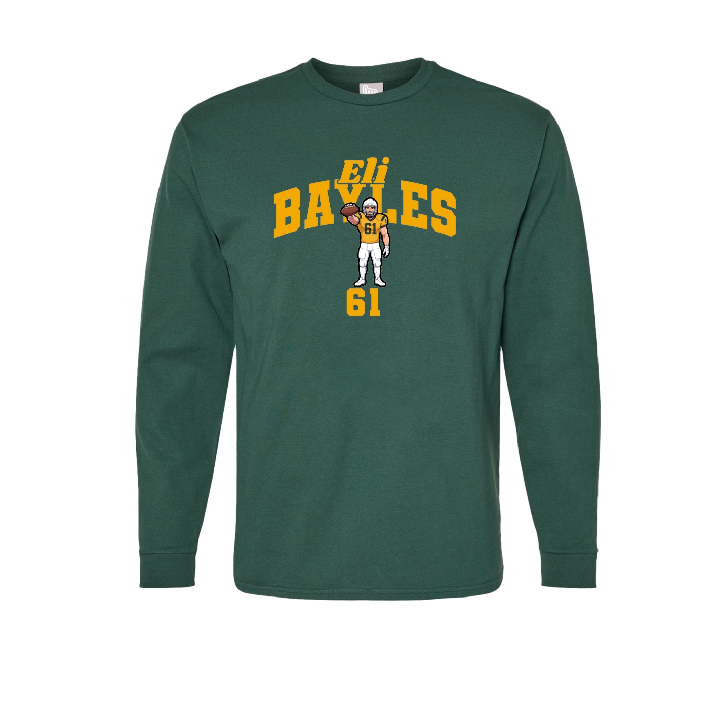 Long Sleeve Tee — Signature Arch in Green