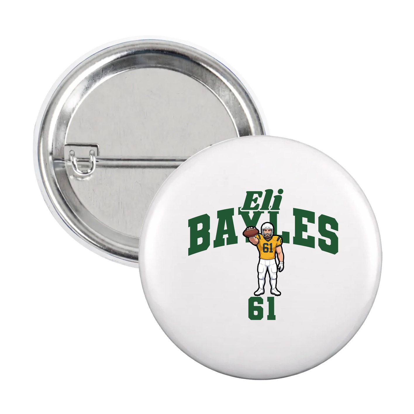 Game Day Button — Signature Arch in White