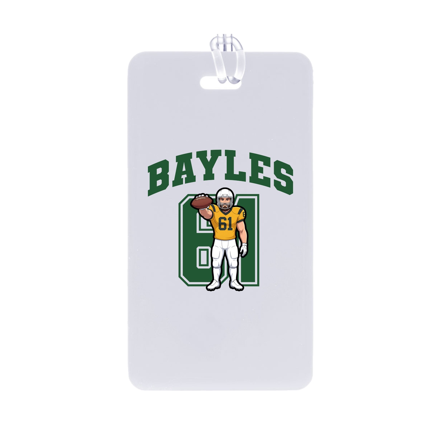 Bag Tag — Number in Classic