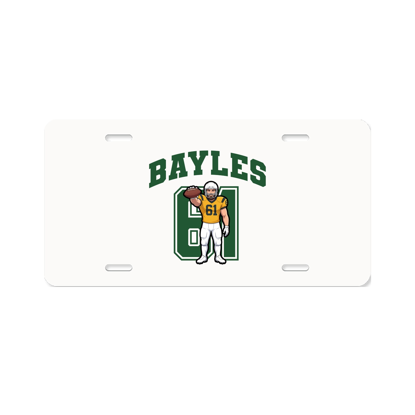 License Plate — Number in Classic