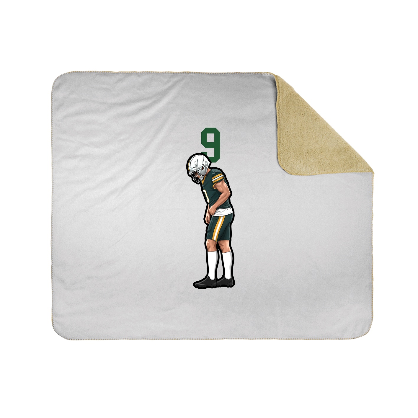 Throw Blanket — Number Top in White