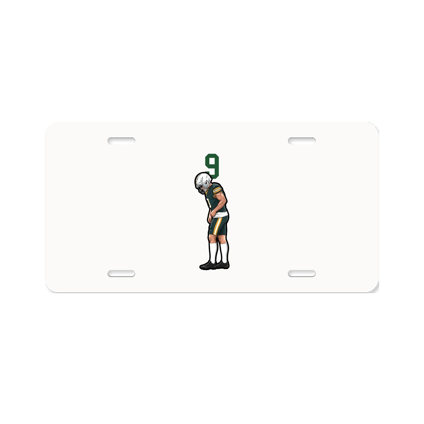 License Plate — Number Top in Classic