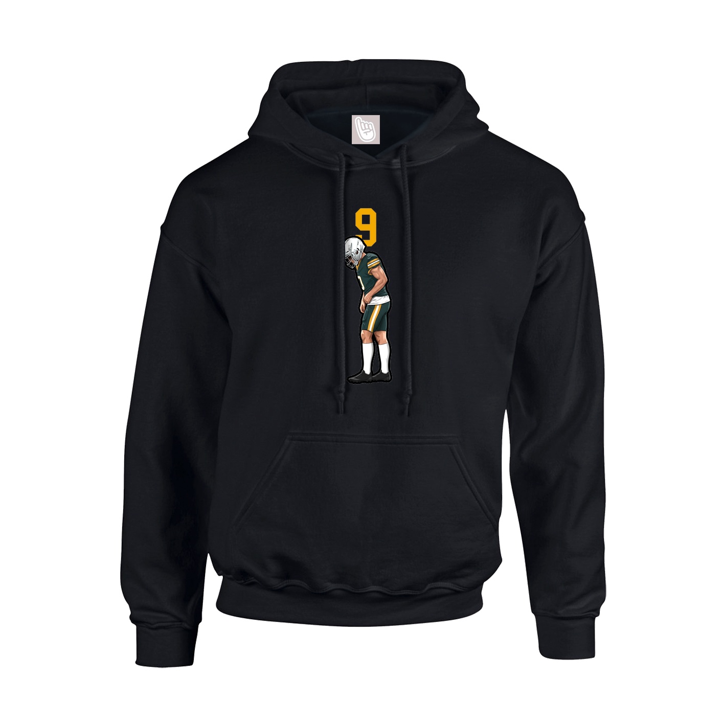 Hoodie — Number Top in Black