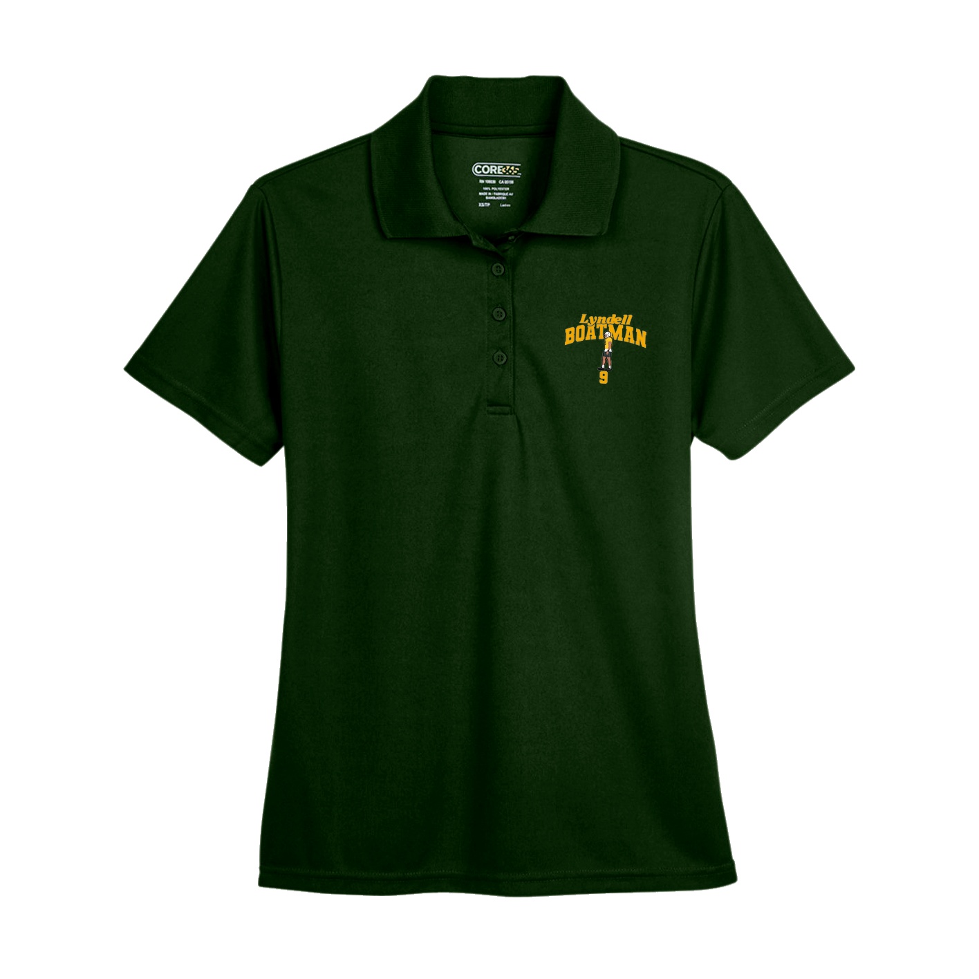 Womens Performance Polo — Signature Arch in Green