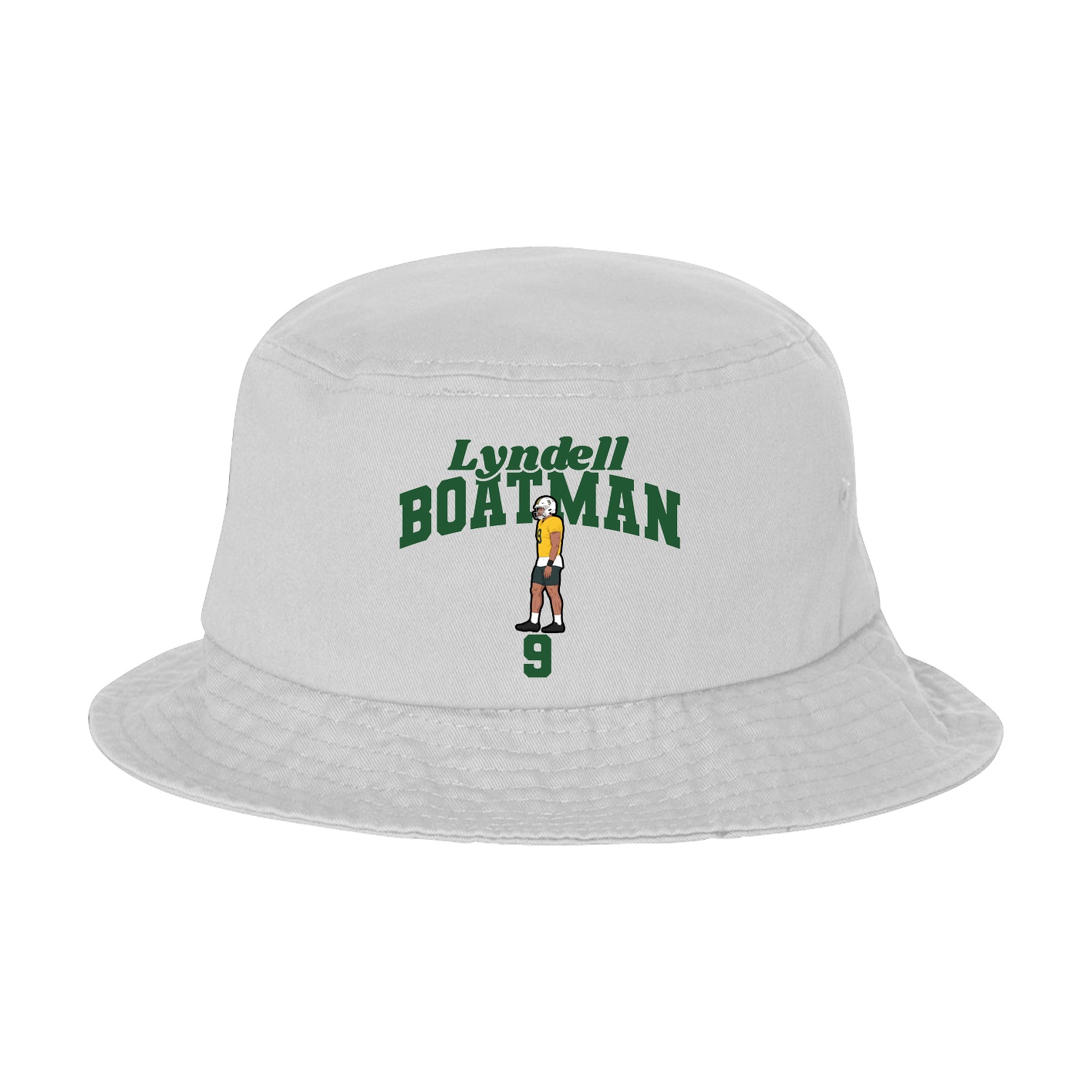 Bucket Cap — Signature Arch in White