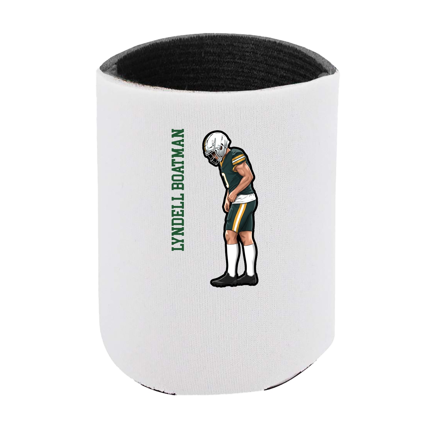 Can Holder — Name Vertical in White