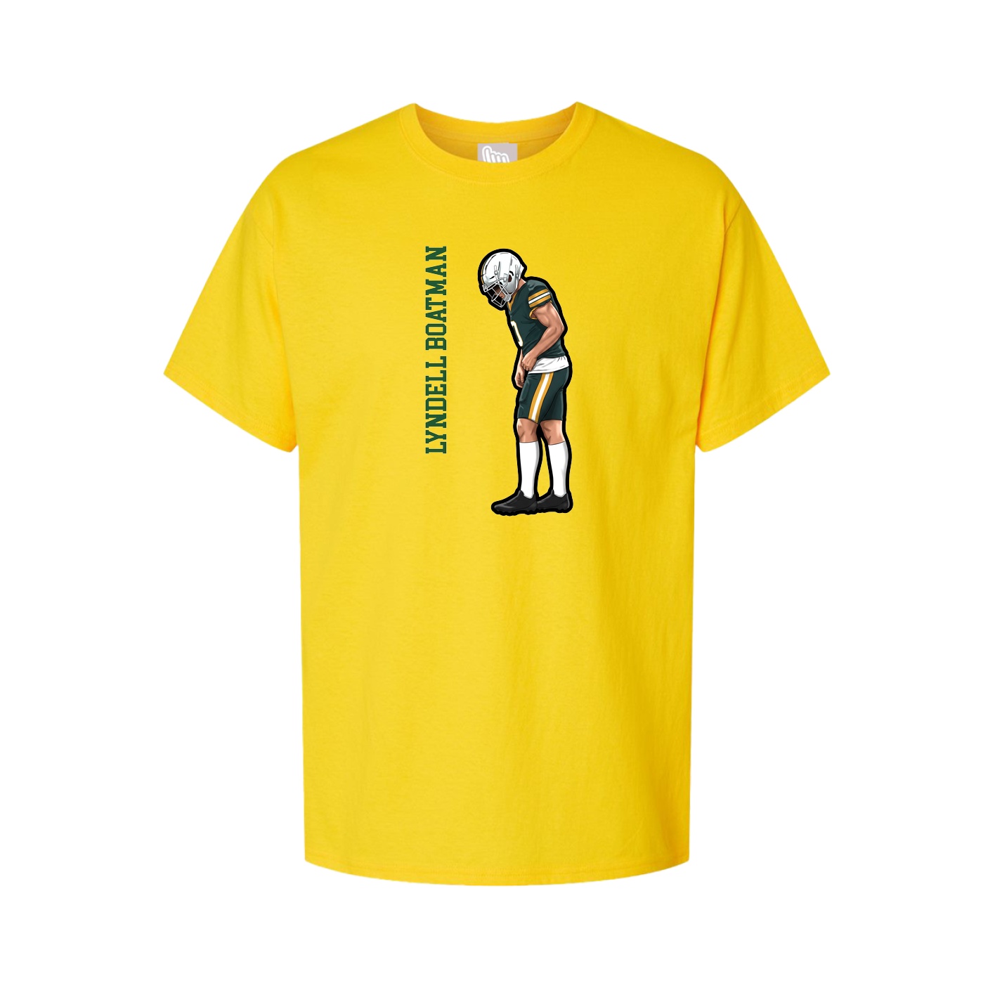 Tee — Name Vertical in Gold
