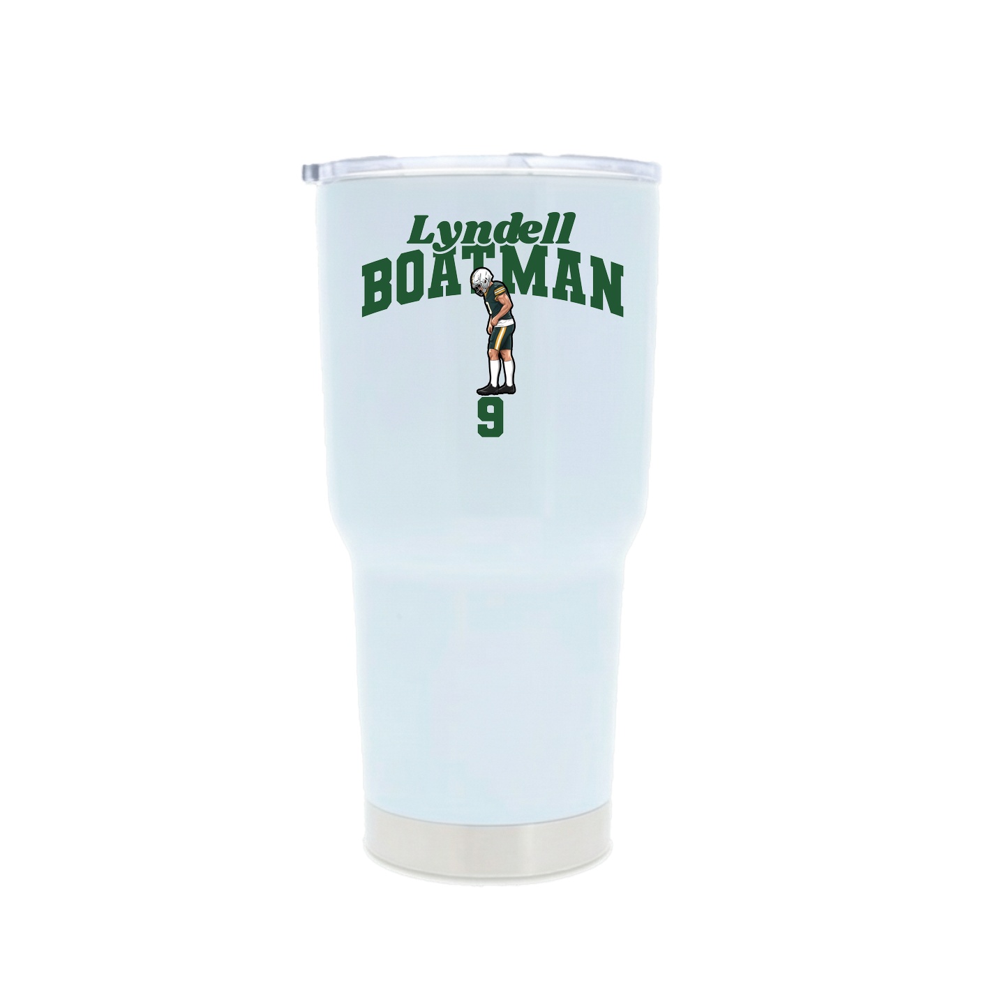 30oz Stainless Steel Tumbler — Signature Arch in White