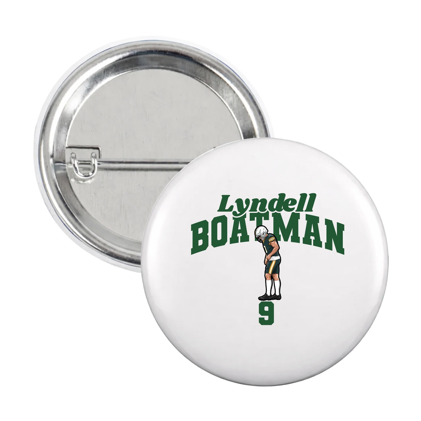 Game Day Button — Signature Arch in White