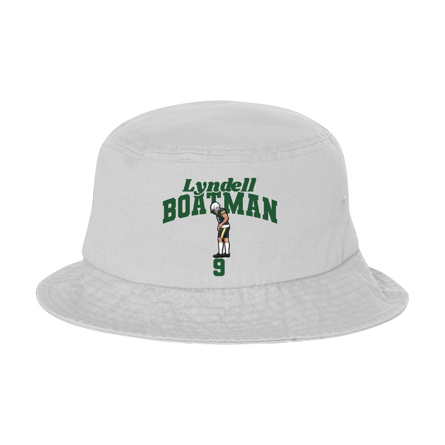Bucket Cap — Signature Arch in White