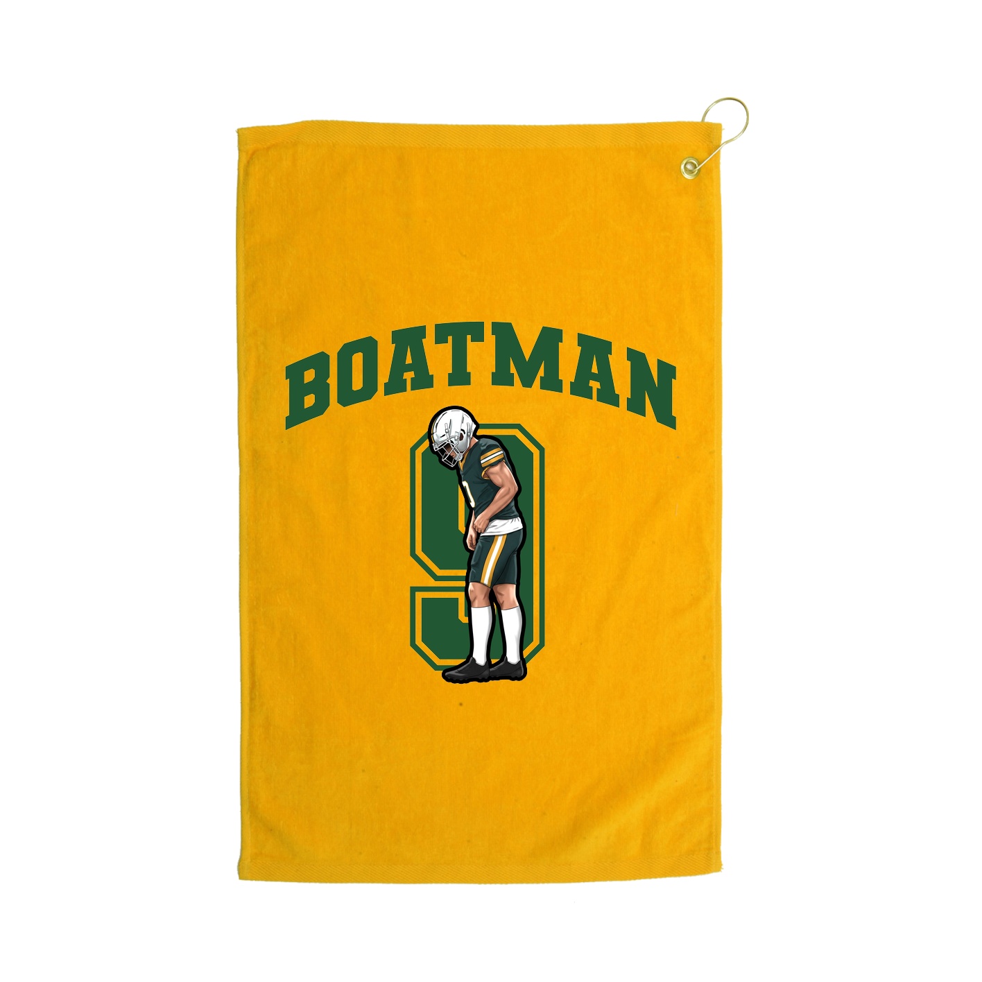Golf Towel — Number in Gold