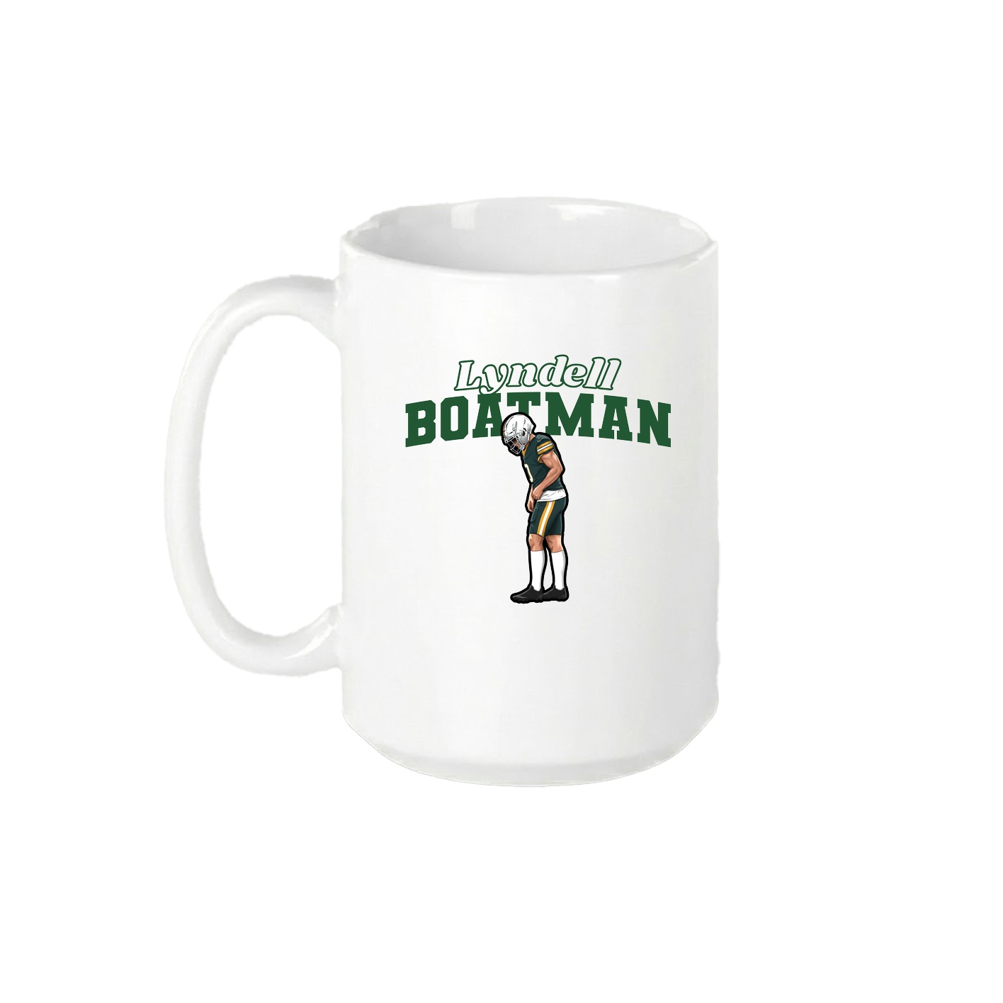 15oz Coffee Mug — Name Arch in White