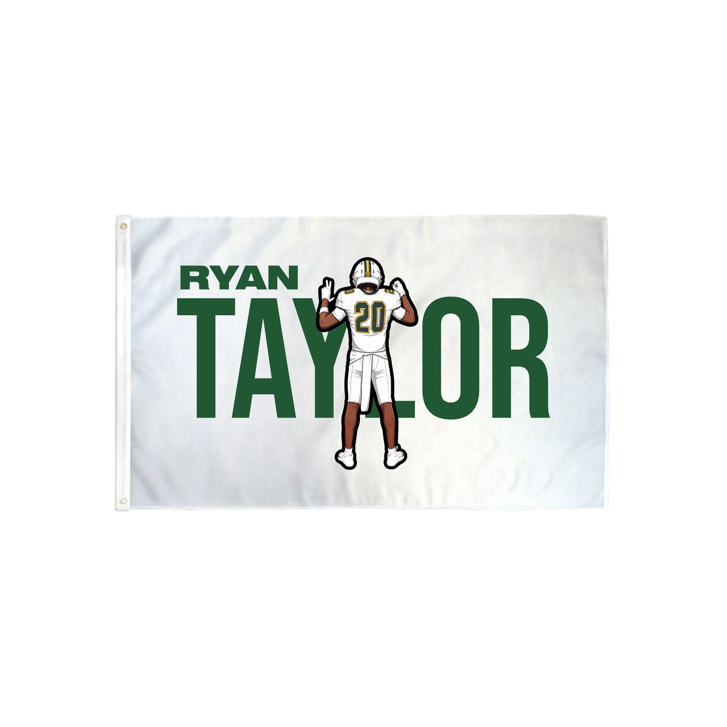3x5 Flag — Player Name in Classic