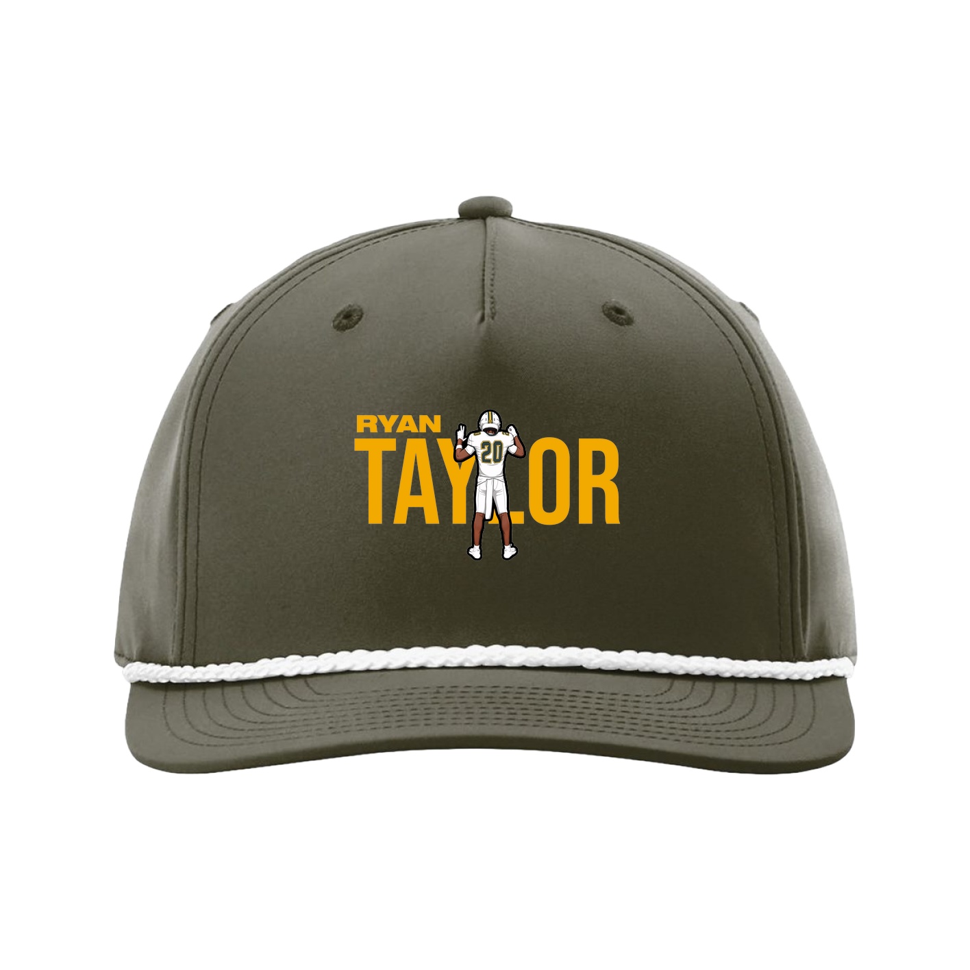 Five-Panel Classic Rope Cap — Player Name in Green