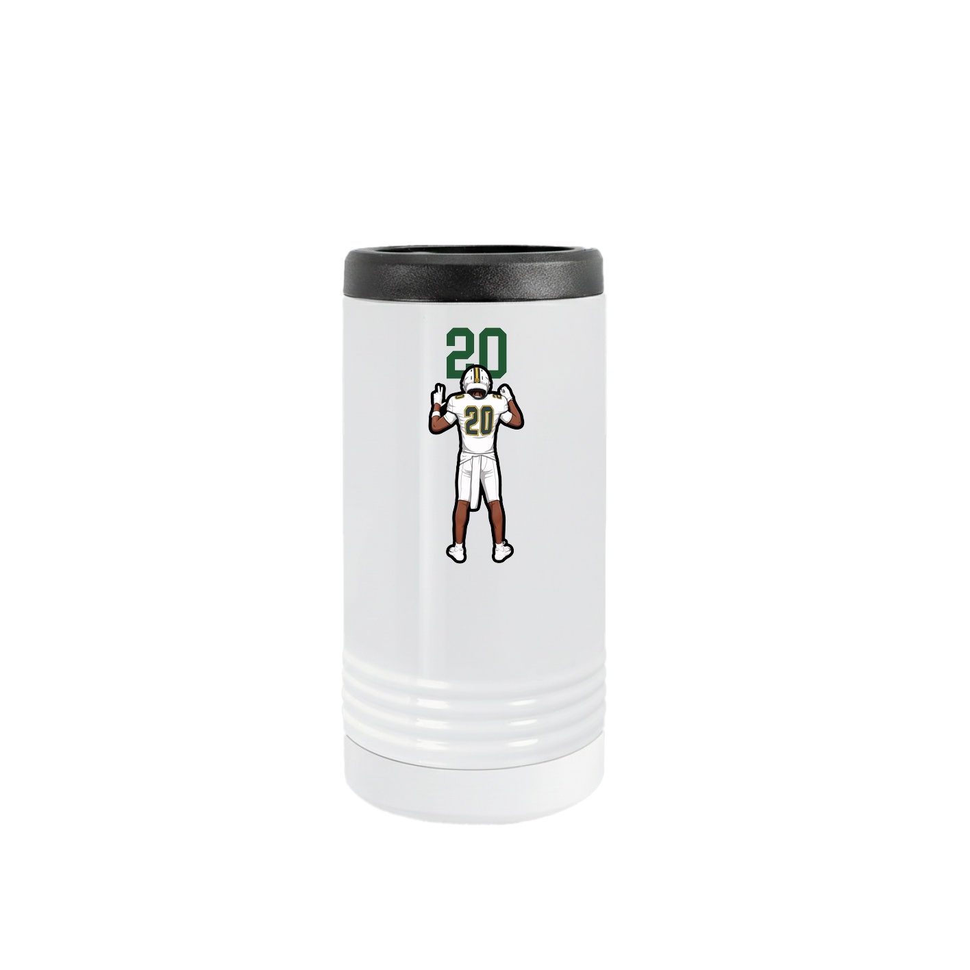 Slim Beverage Holder — Number Top in White