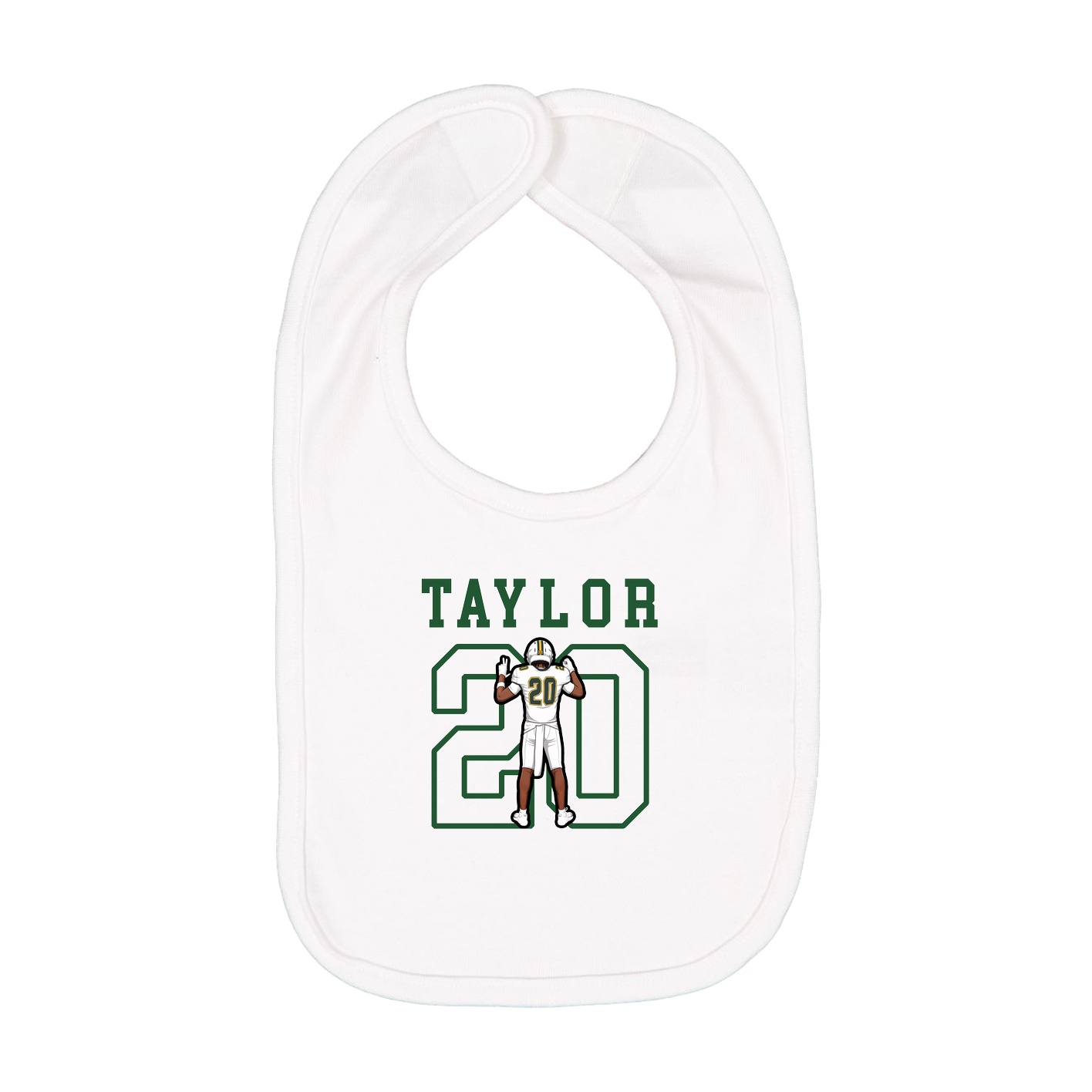Infant Bib — Shirsey in White