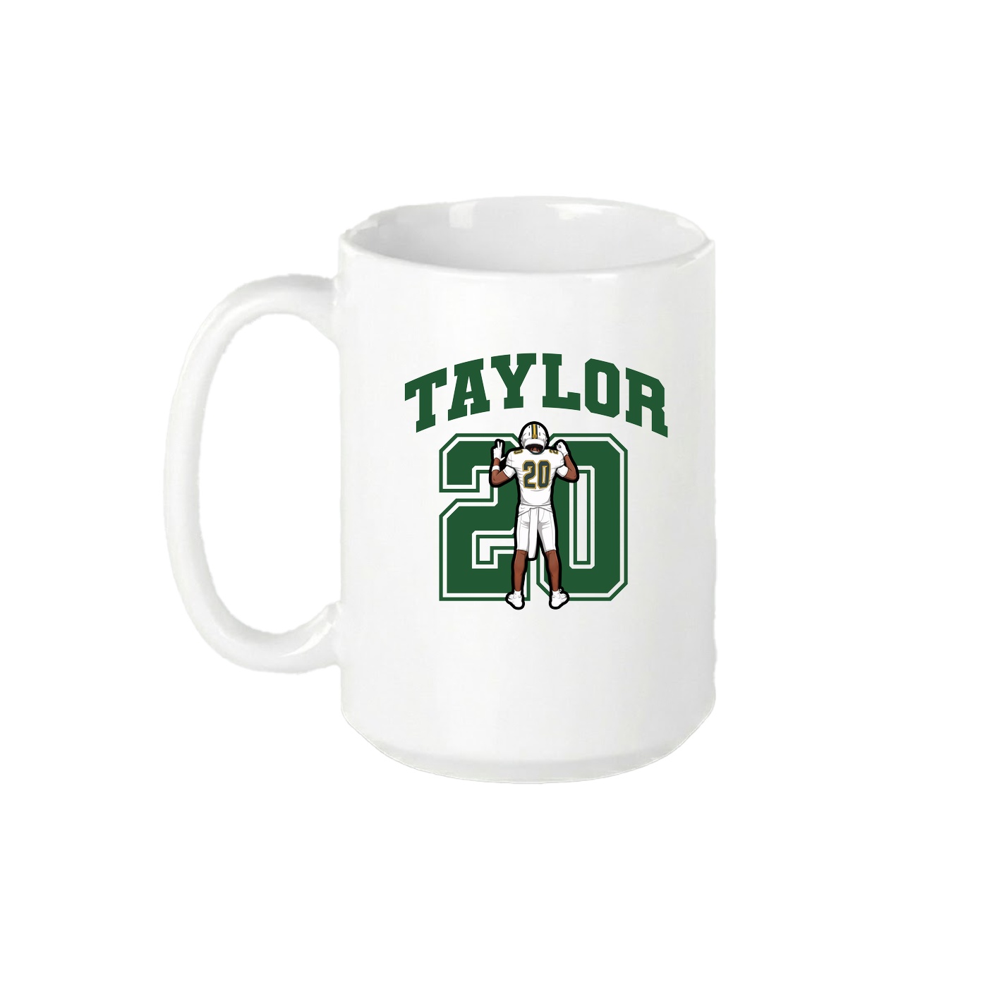 15oz Coffee Mug — Number in White