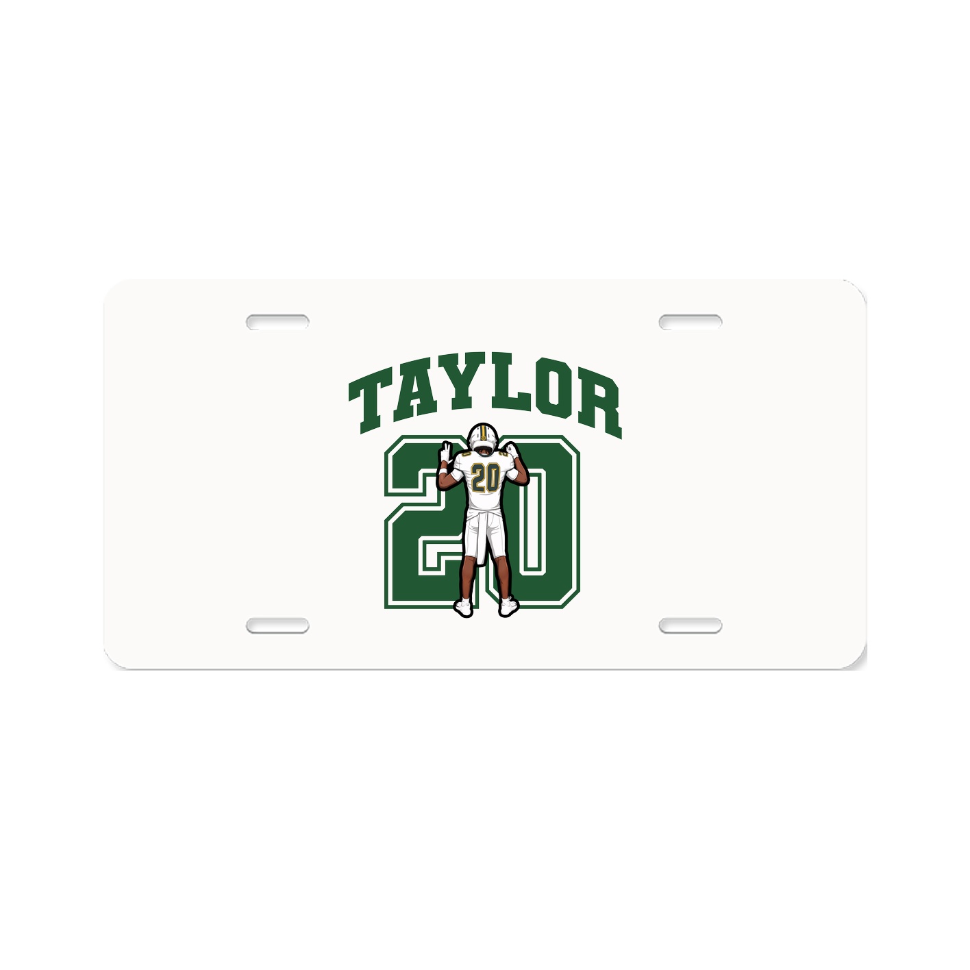 License Plate — Number in Classic