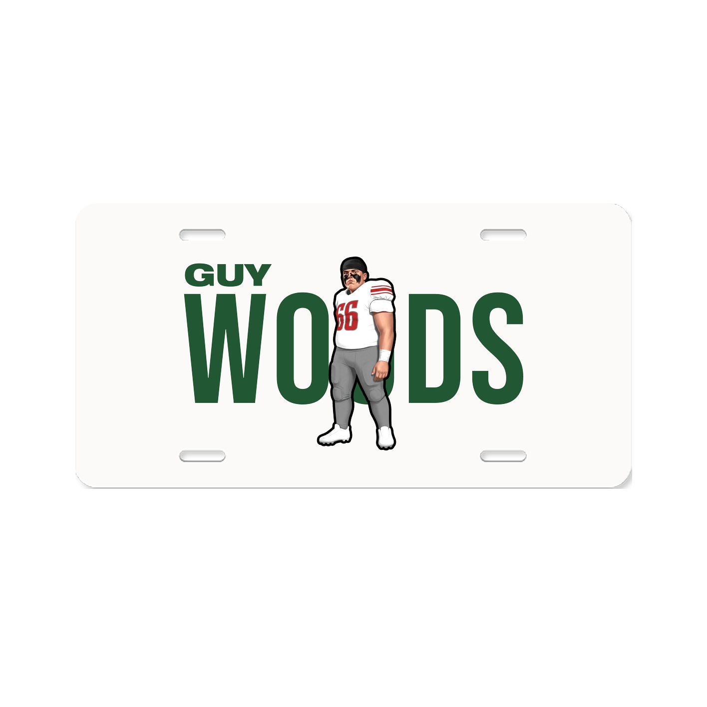 License Plate — Player Name in Classic