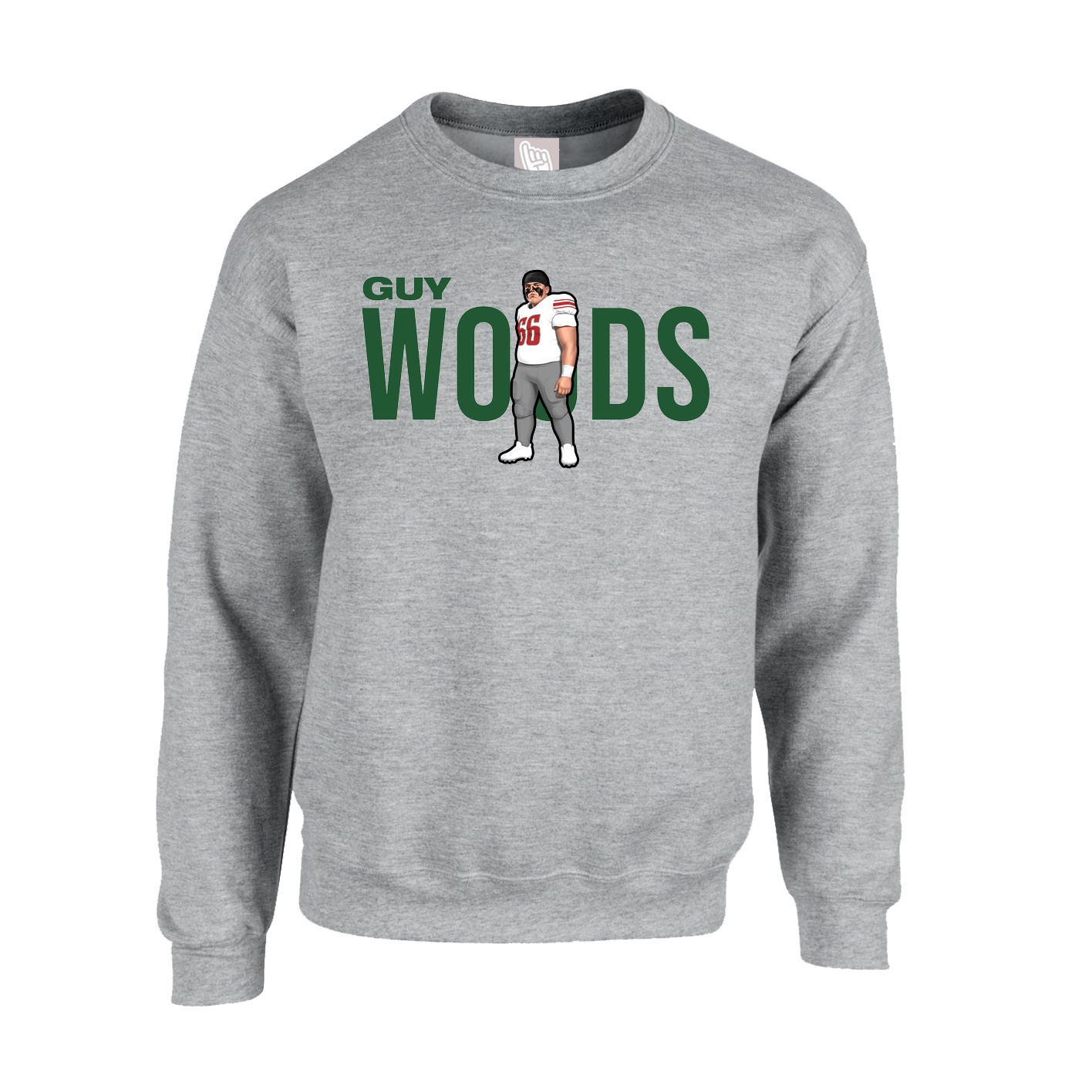 Fleece Crew — Player Name in Grey