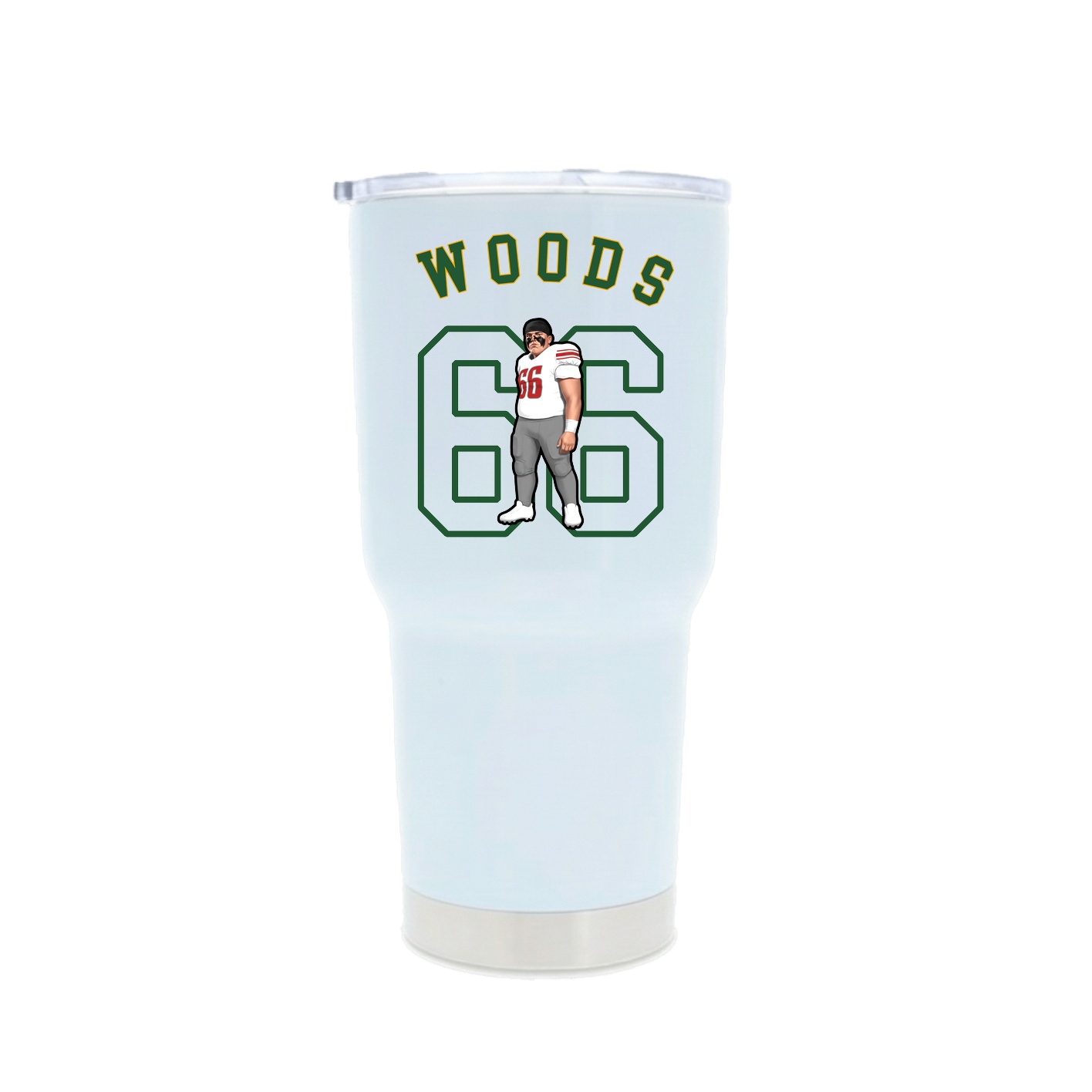 30oz Stainless Steel Tumbler — Shirsey Arch in White