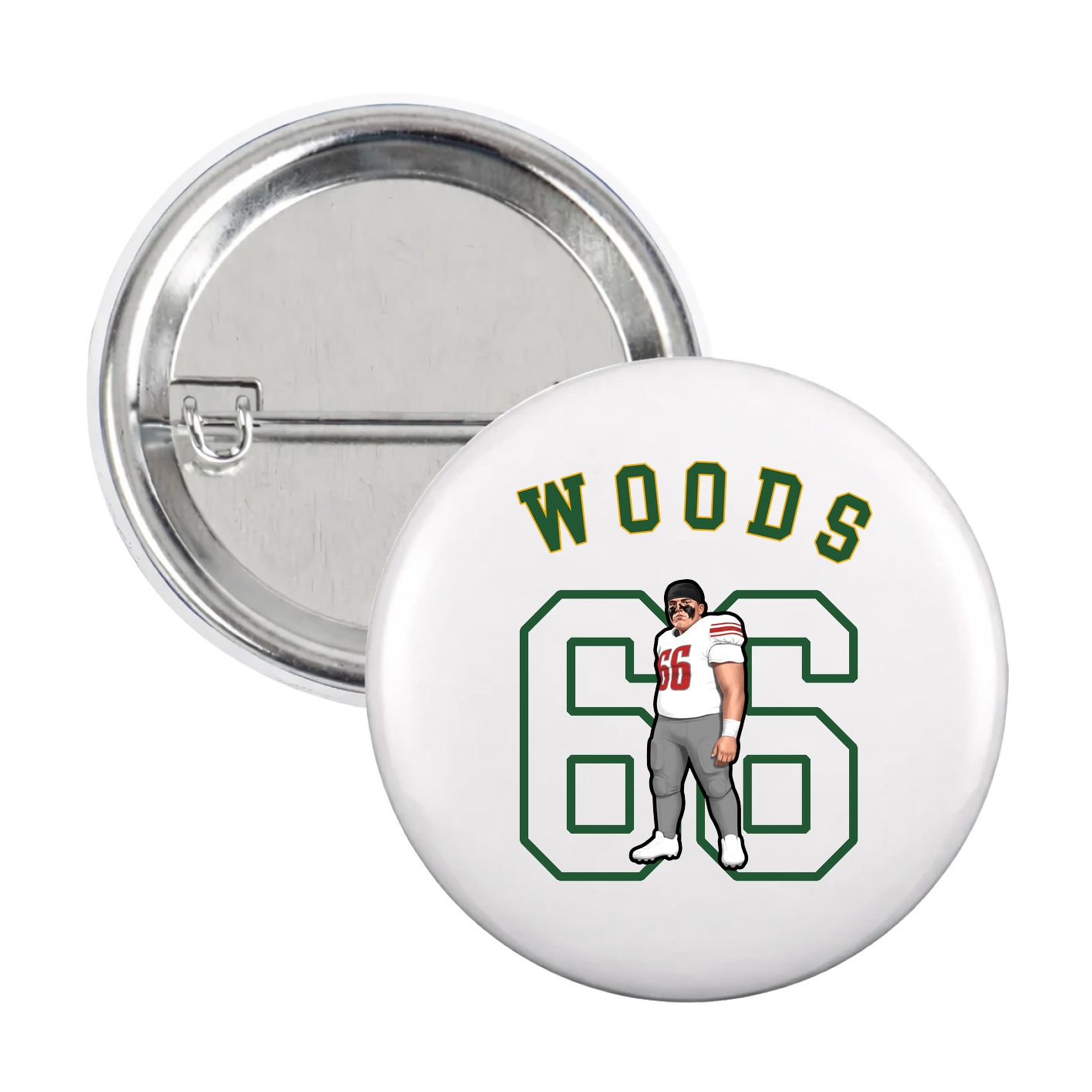 Game Day Button — Shirsey Arch in White