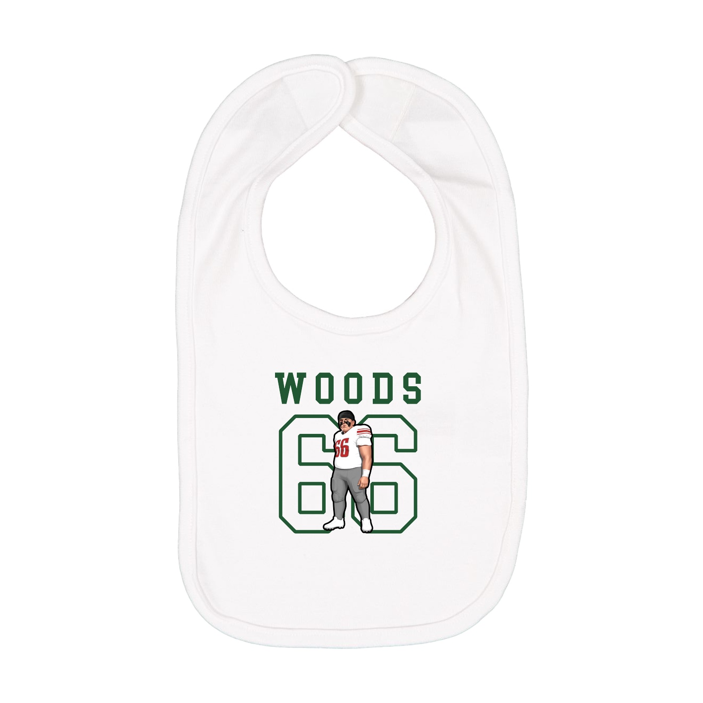 Infant Bib — Shirsey in White