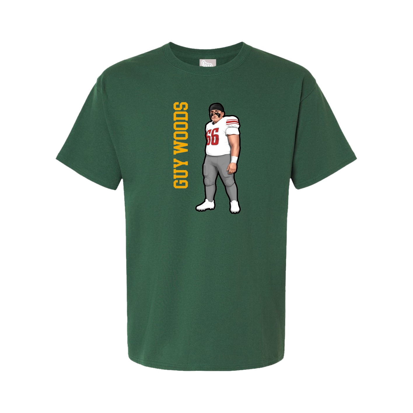 Youth Tee — Name Vertical in Green
