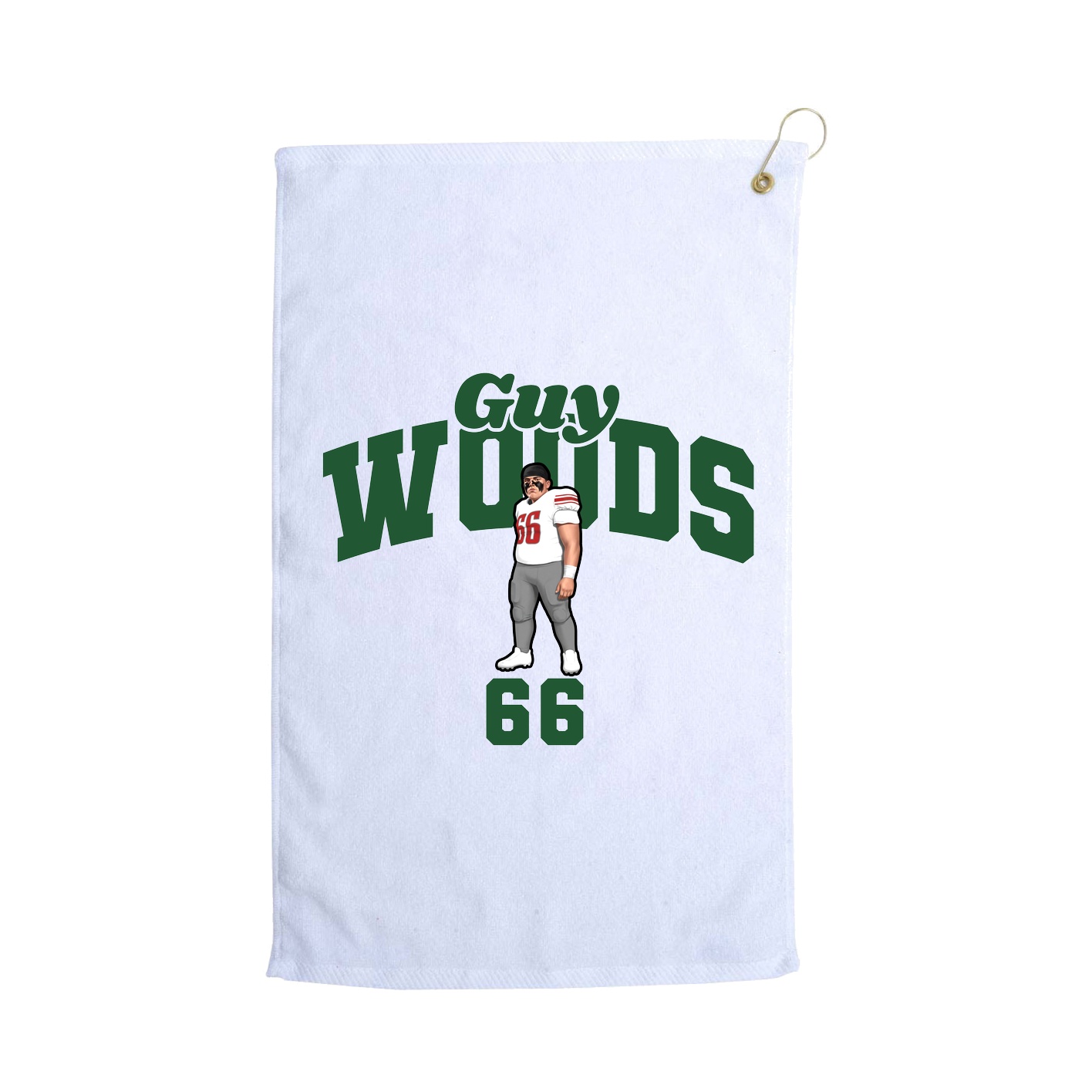 Golf Towel — Signature Arch in White