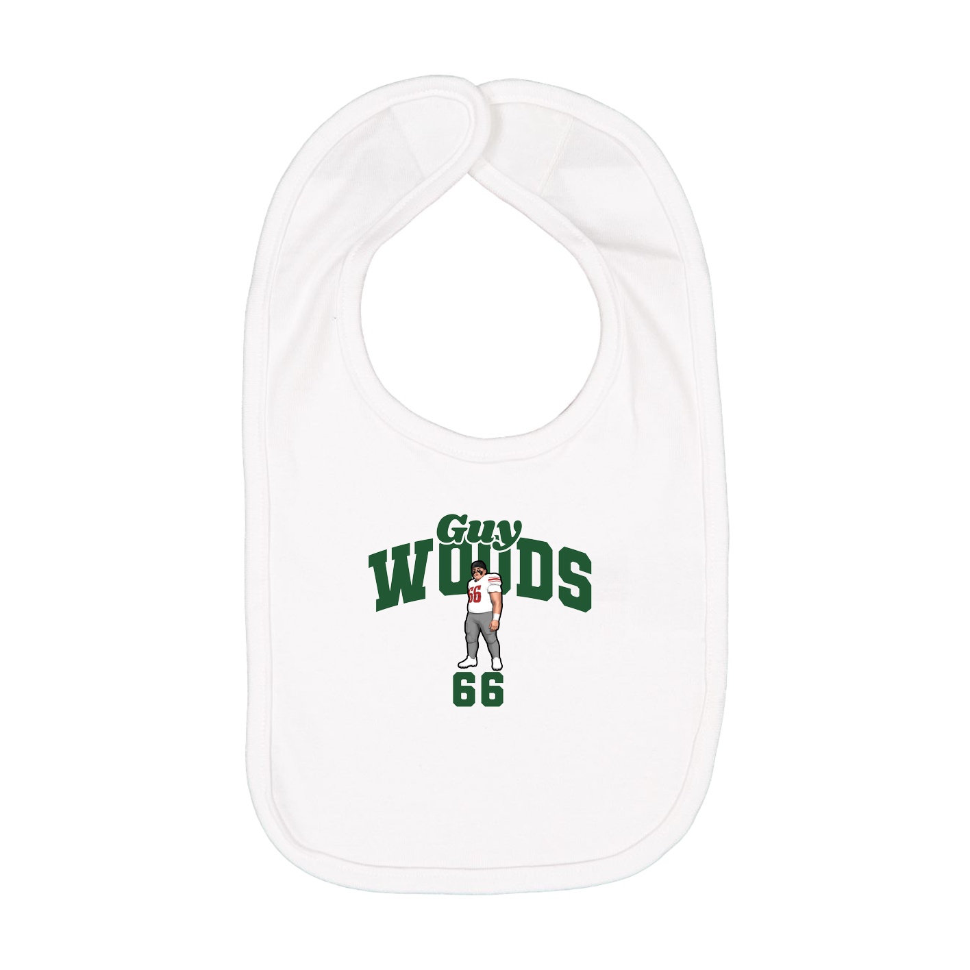 Infant Bib — Signature Arch in White