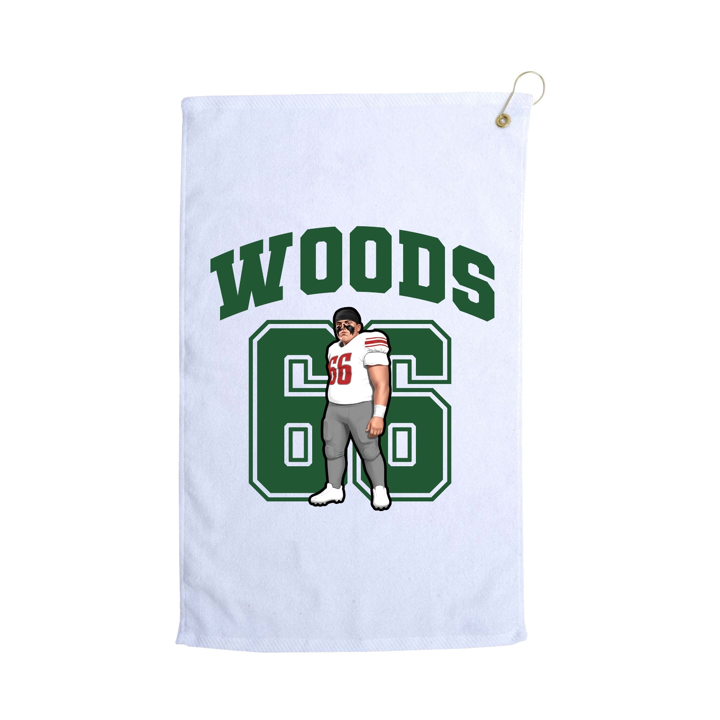 Golf Towel — Number in White
