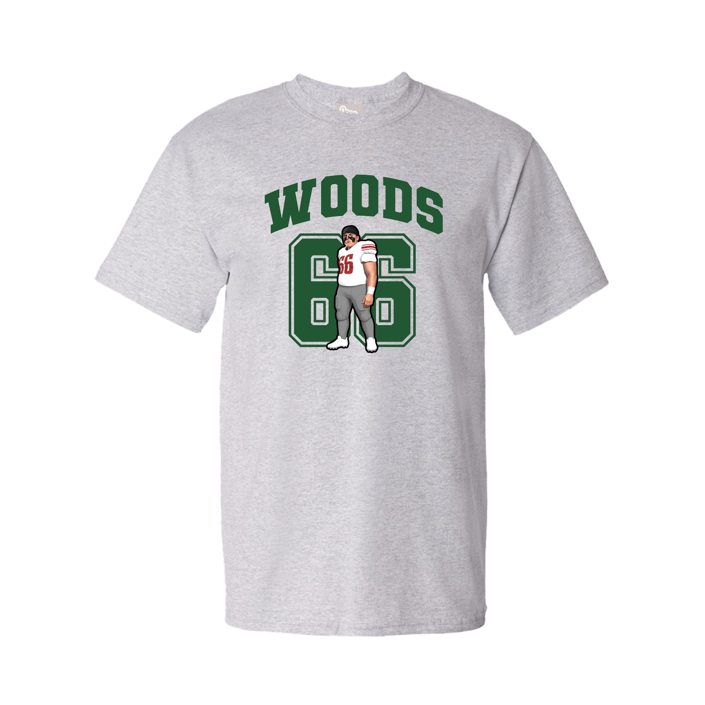 Youth Tee — Number in Grey