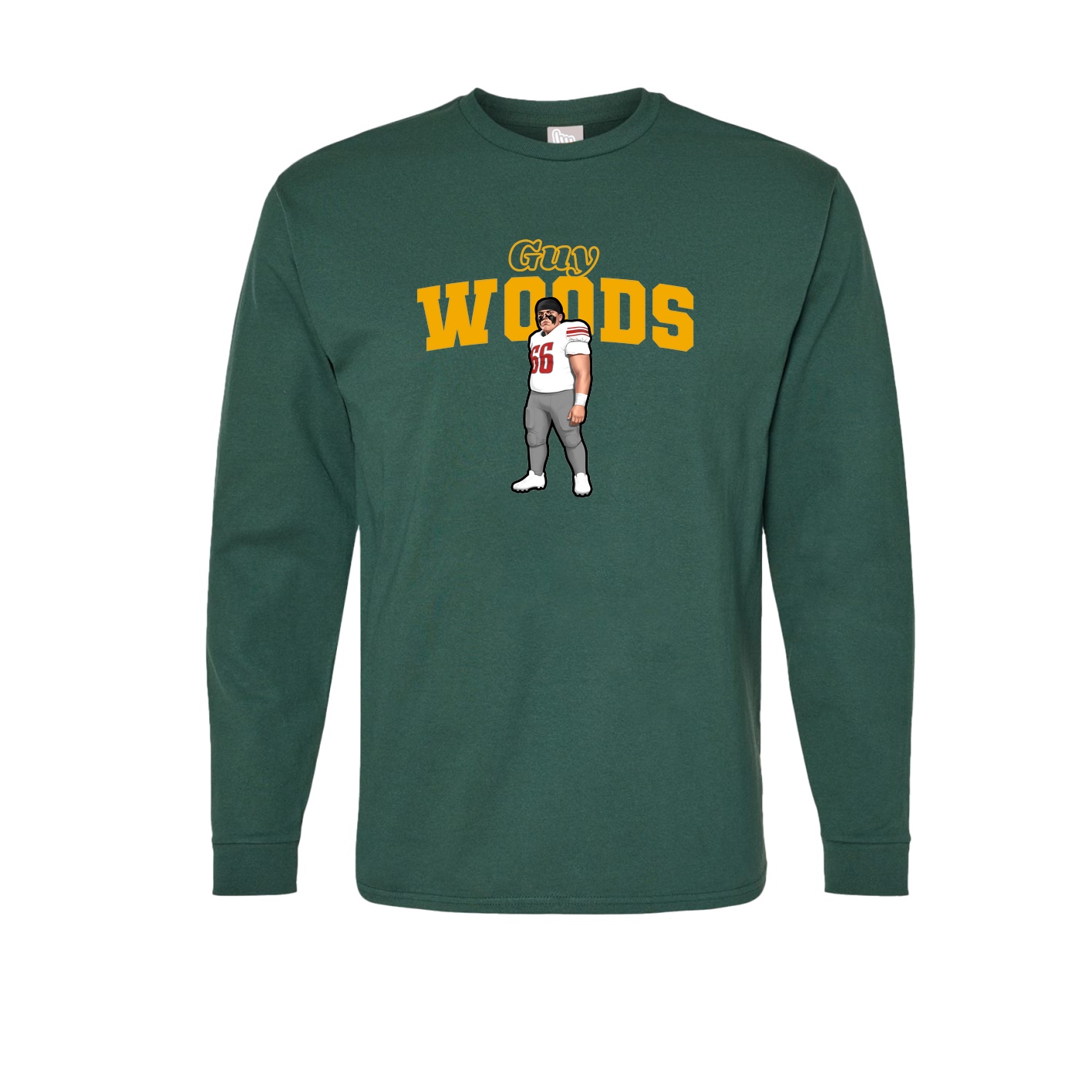 Long Sleeve Tee — Name Arch in Green