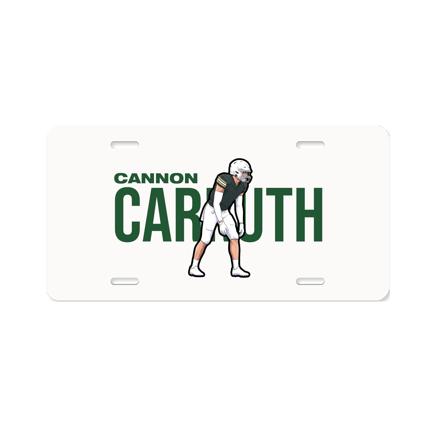 License Plate — Player Name in Classic