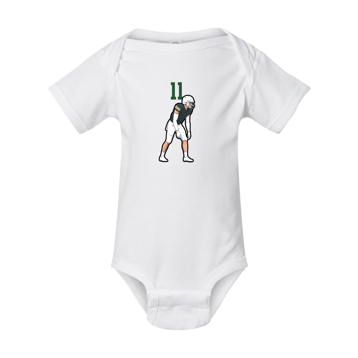 Baby Onesie — Number Top in White