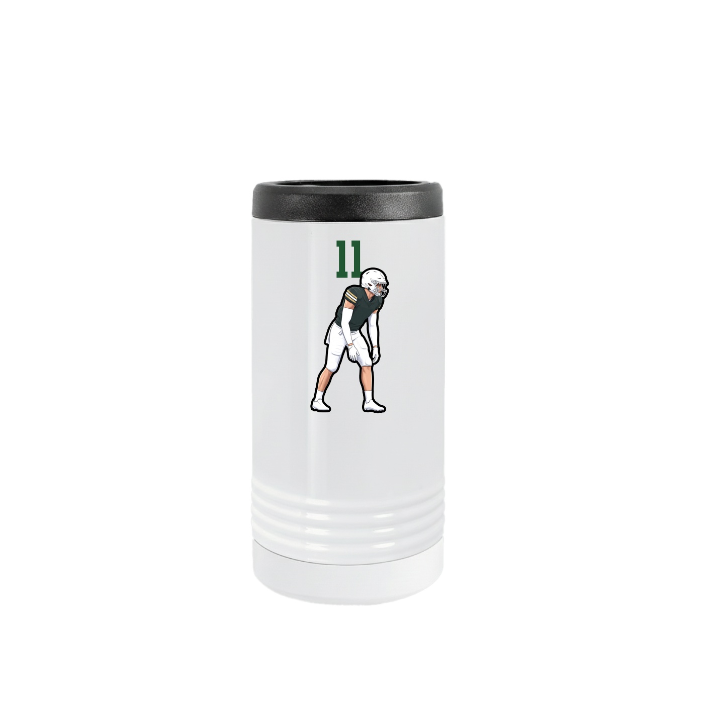 Slim Beverage Holder — Number Top in White