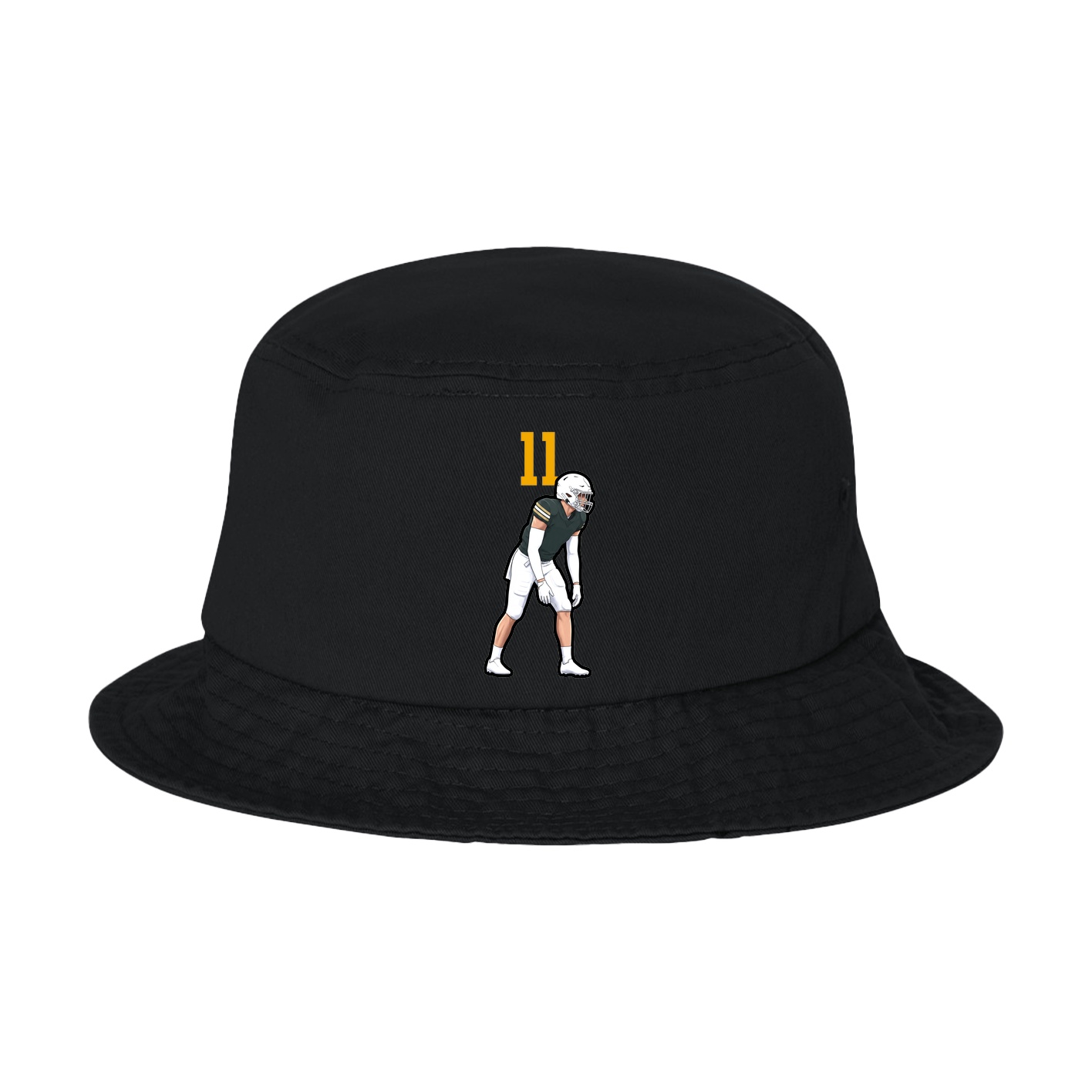 Bucket Cap — Number Top in Black