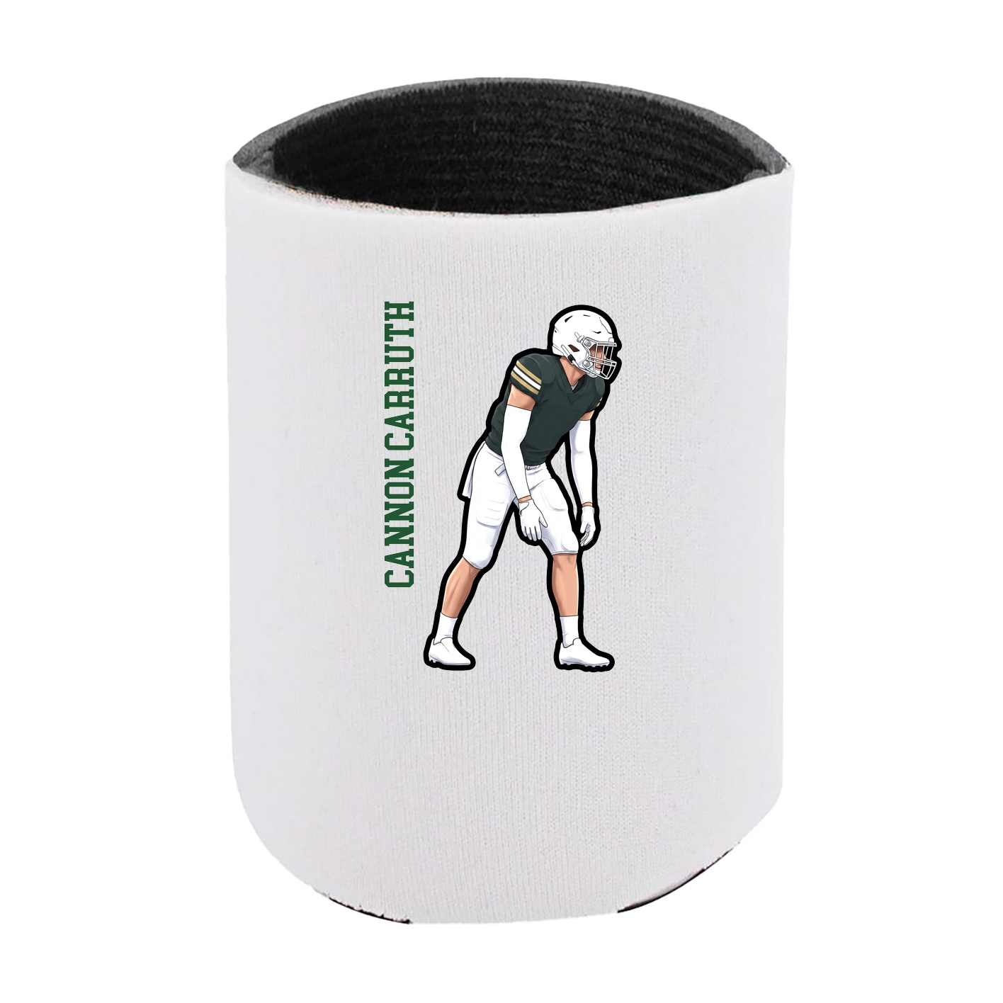 Can Holder — Name Vertical in White