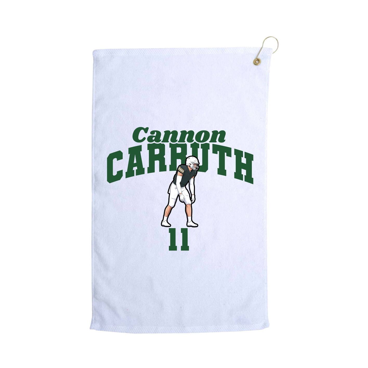 Golf Towel — Signature Arch in White