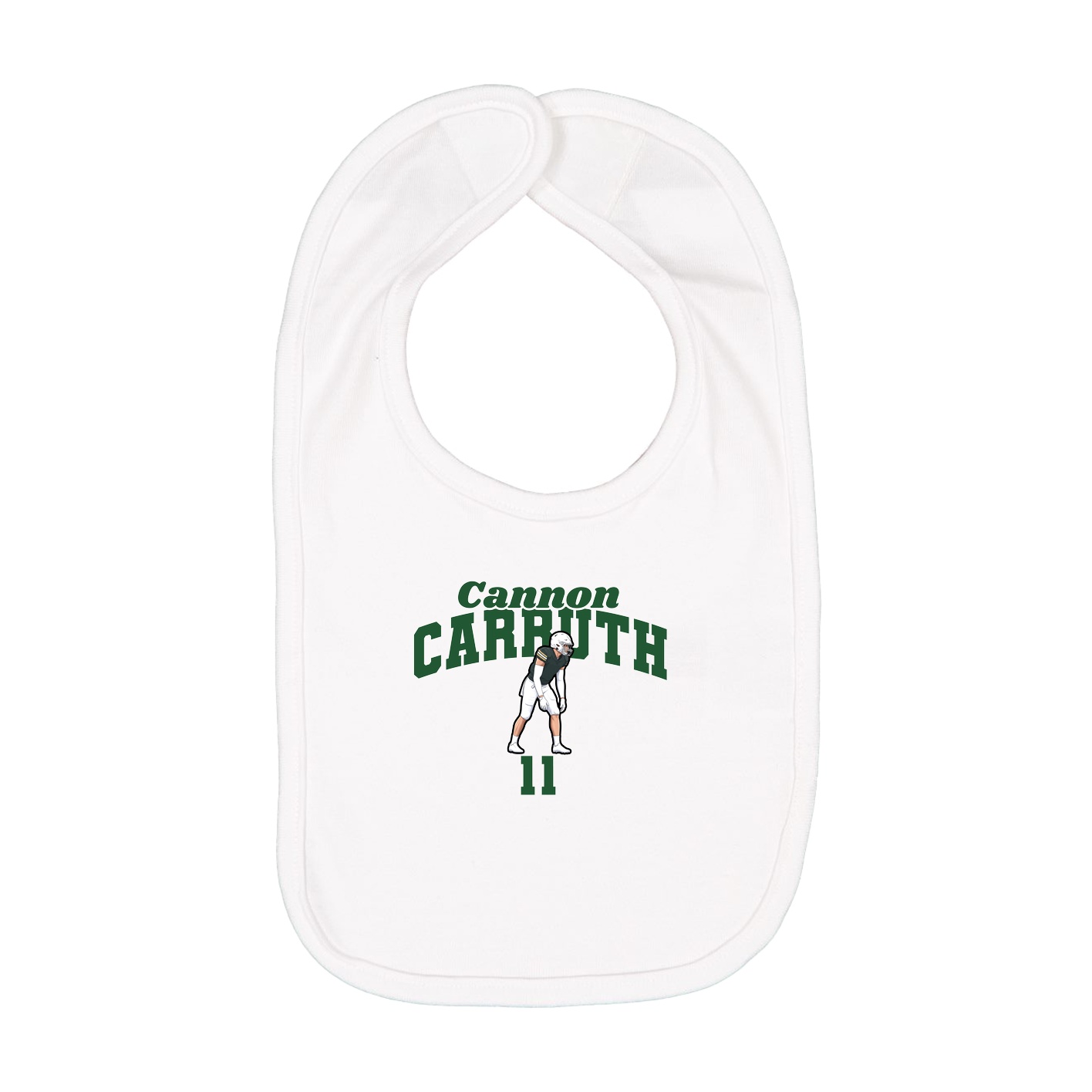 Infant Bib — Signature Arch in White